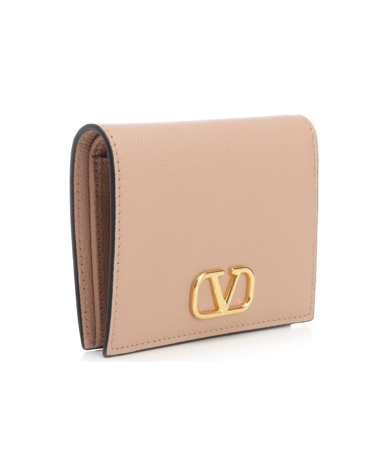 Valentino Garavani 'v Logo' Wallet - Rose
