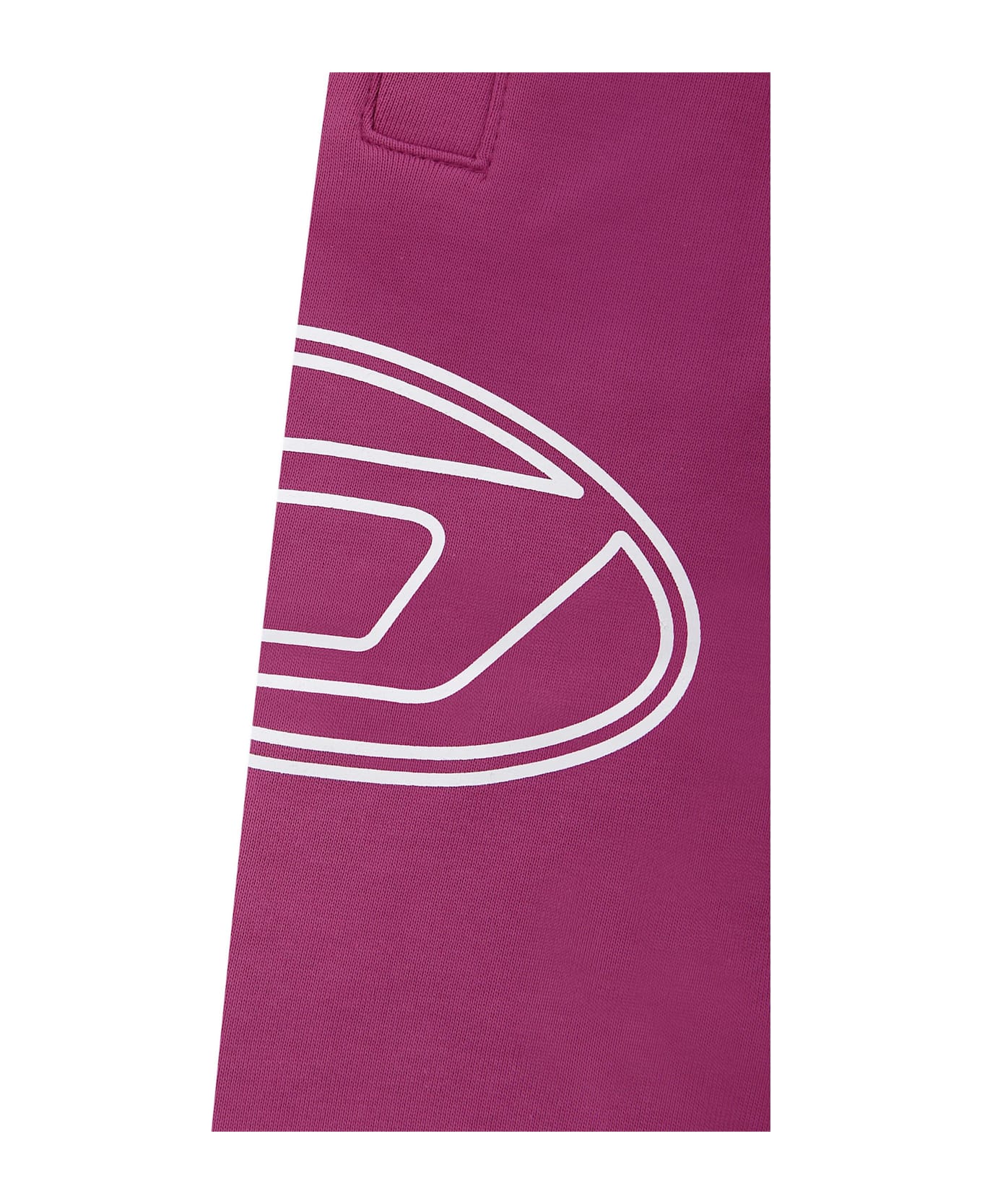 Diesel Purple Trousers For Baby Girl With Logo - Violet