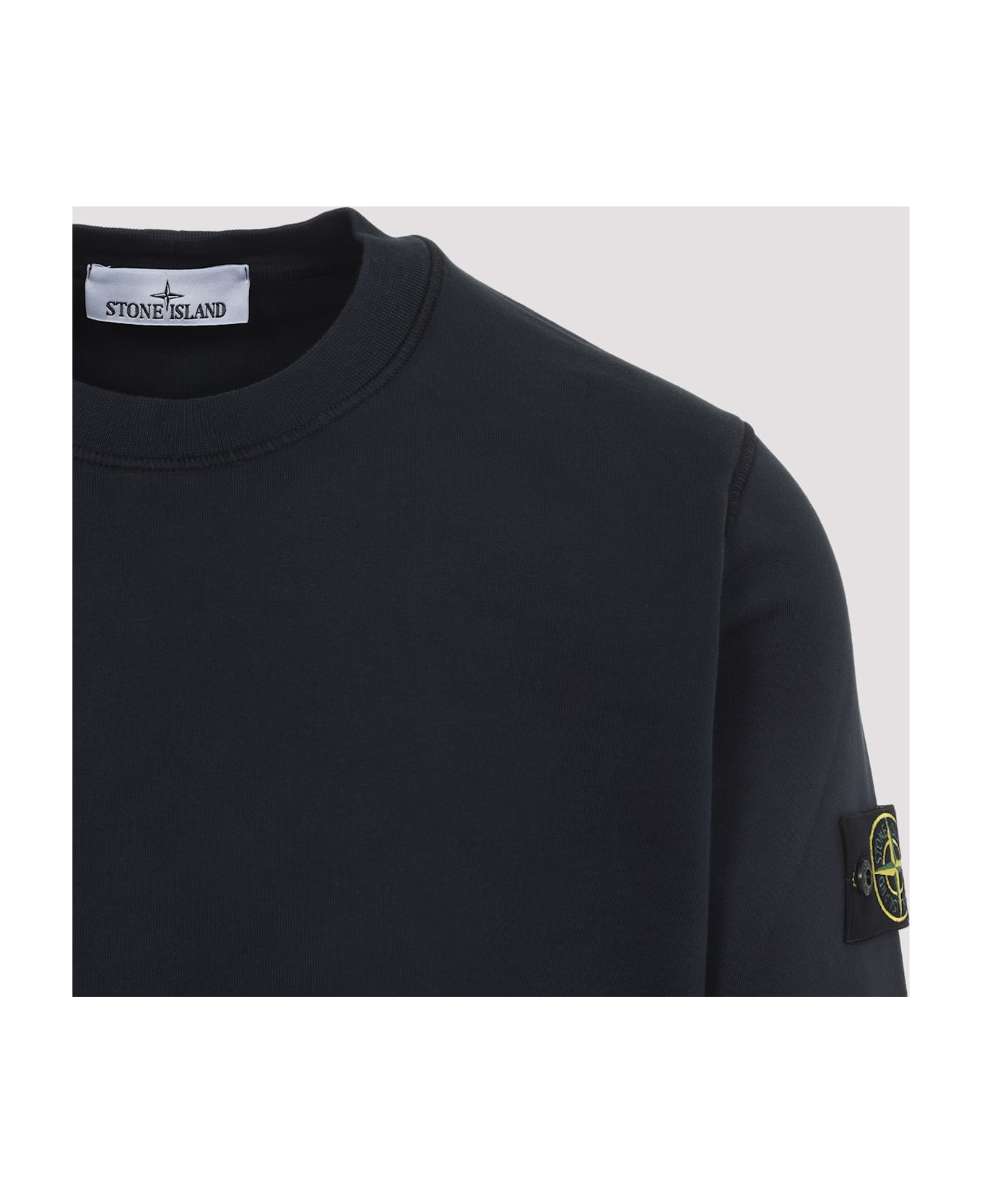 Stone Island Cotton Sweatshirt - Navy Blue