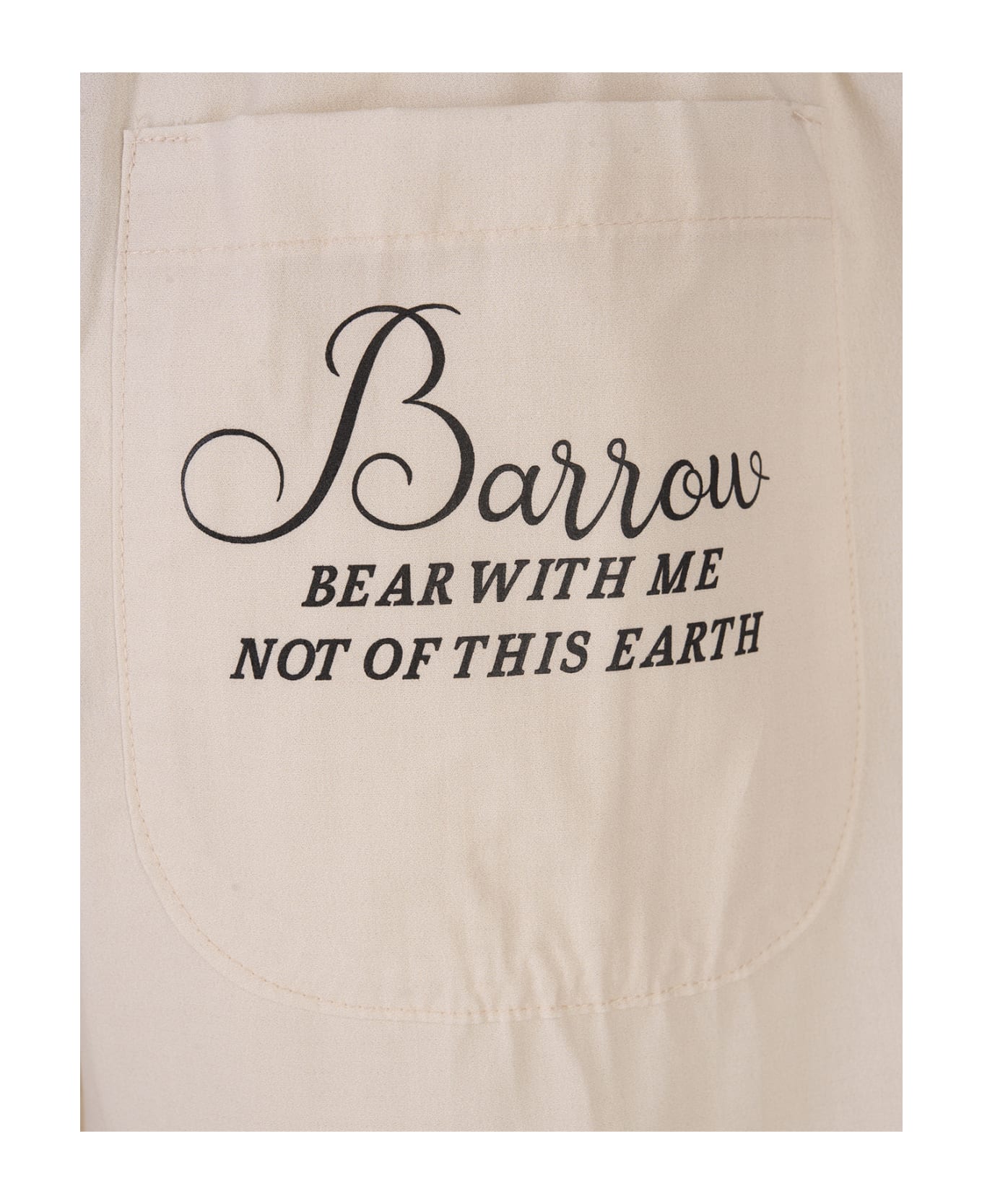 Barrow Dove Bermuda Shorts With Prints - Brown