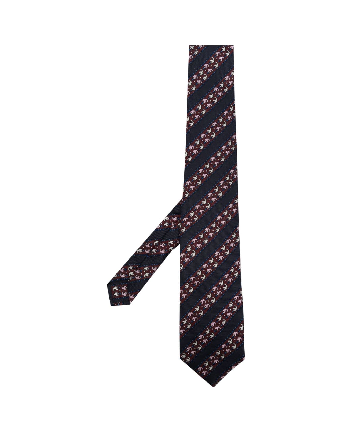 Etro 8 Cm Tie - Black ネクタイ