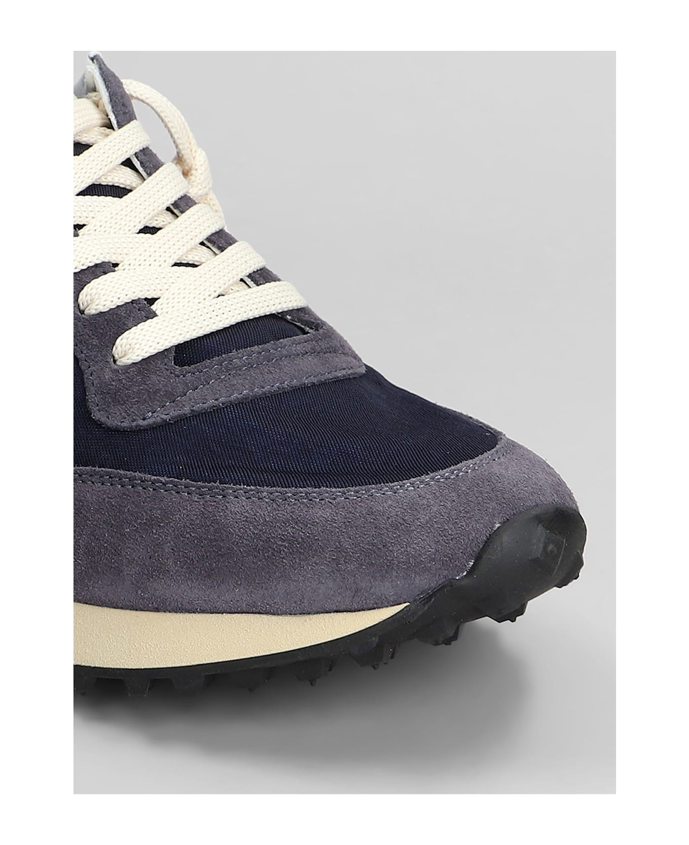 Valsport Start Sneakers In Blue Suede And Fabric - blue