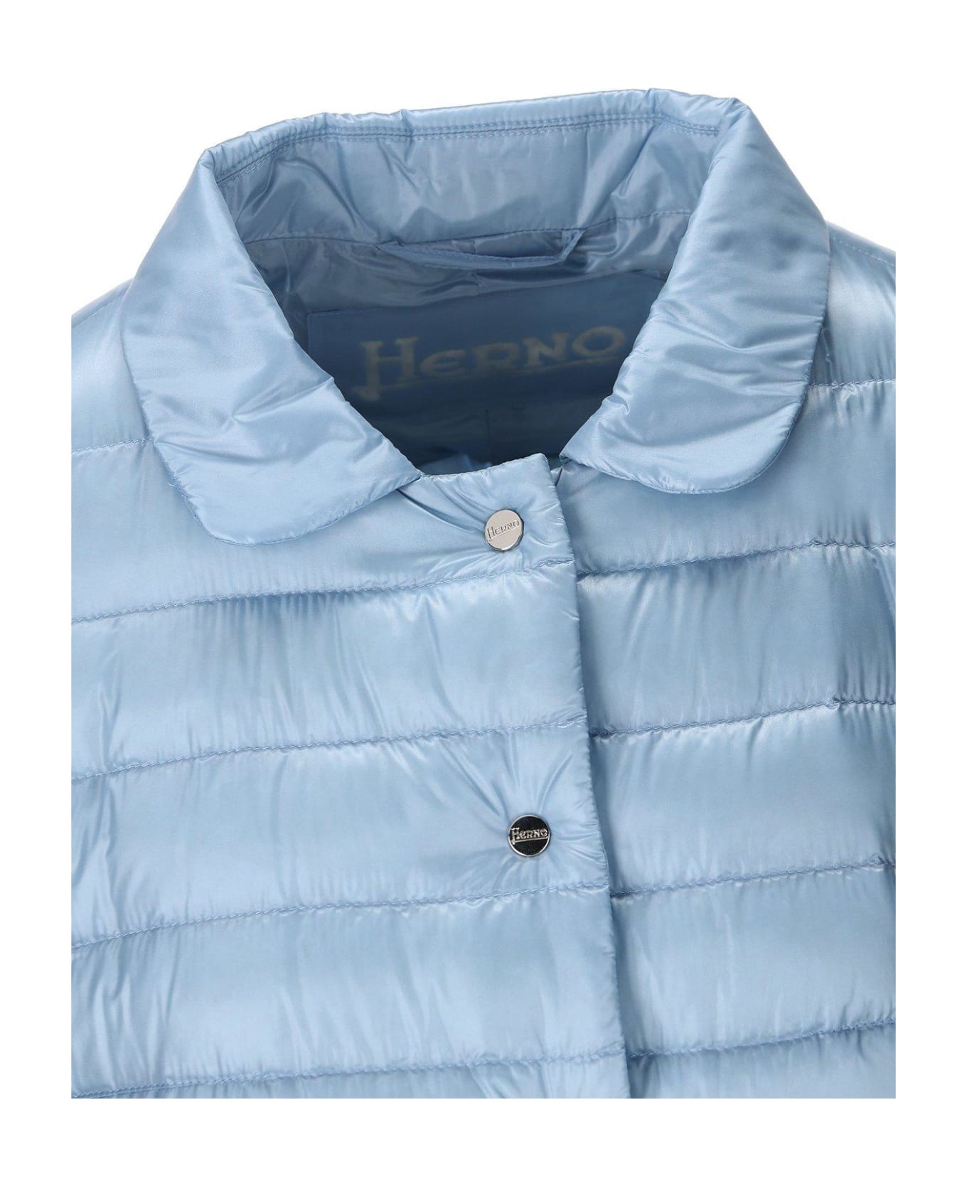 Herno Button-up Down Jacket - BLUE