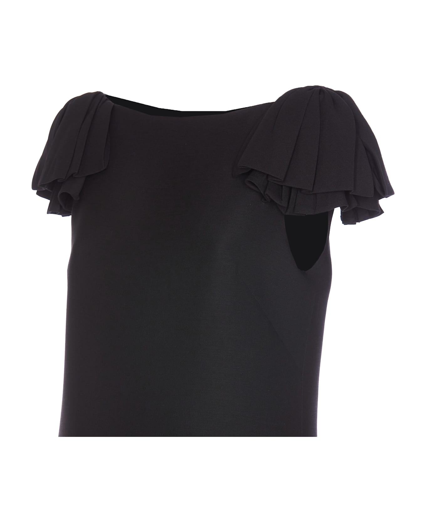 Valentino Garavani Crepe Couture Mini Dress - Black