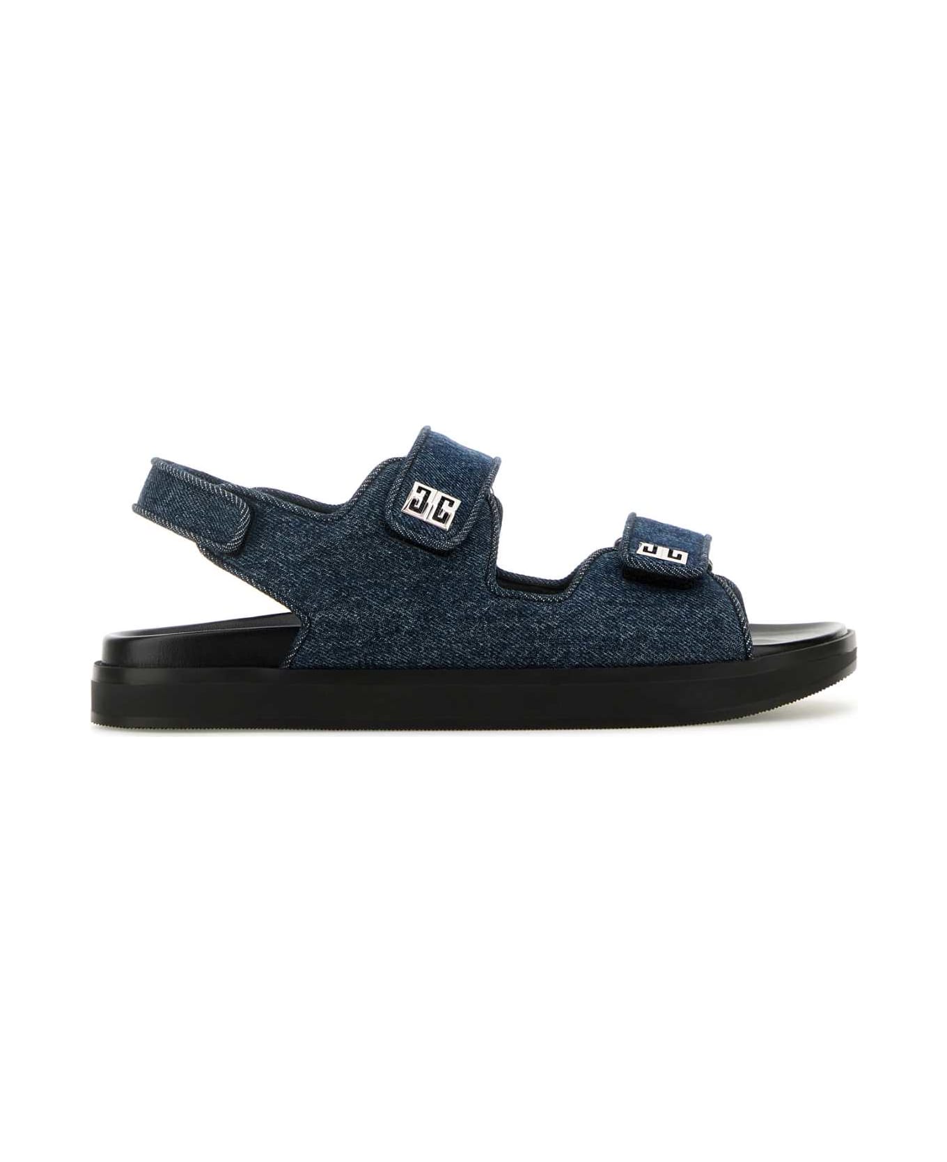 Givenchy Denim 4g Sandals - DARKBLUE