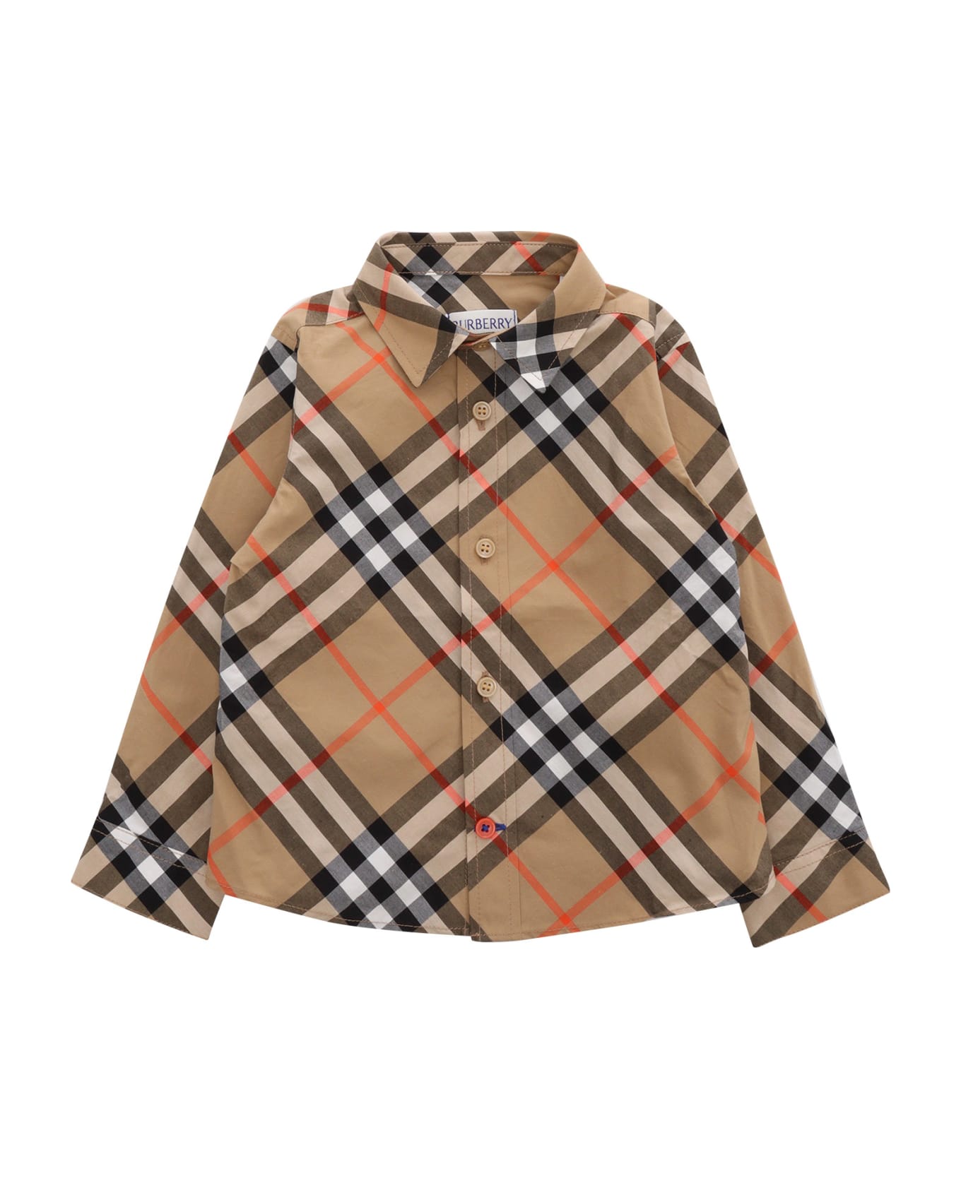 Burberry Inf Boy Shirts - BEIGE