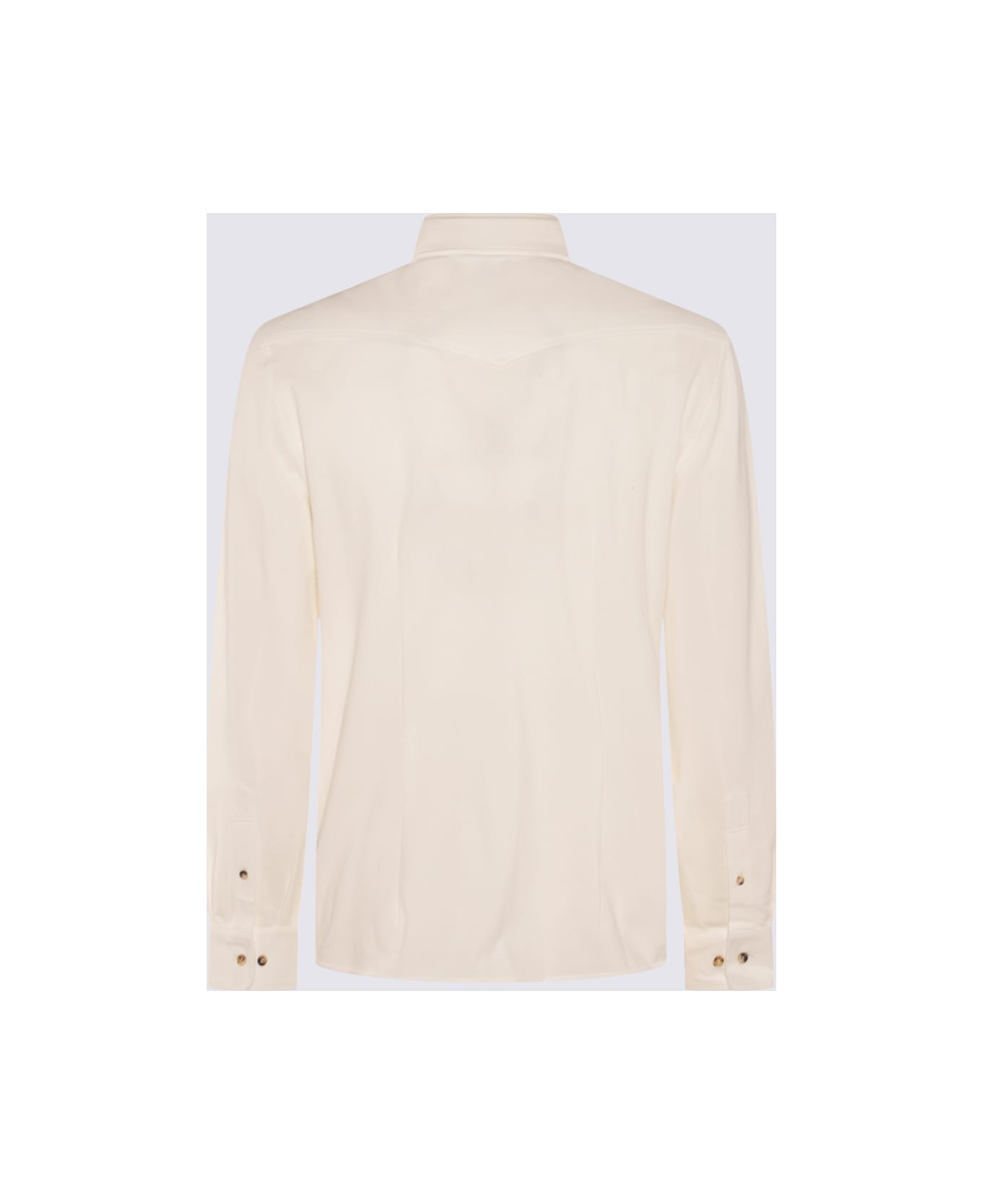 Brunello Cucinelli White Cotton Shirt - Beige シャツ