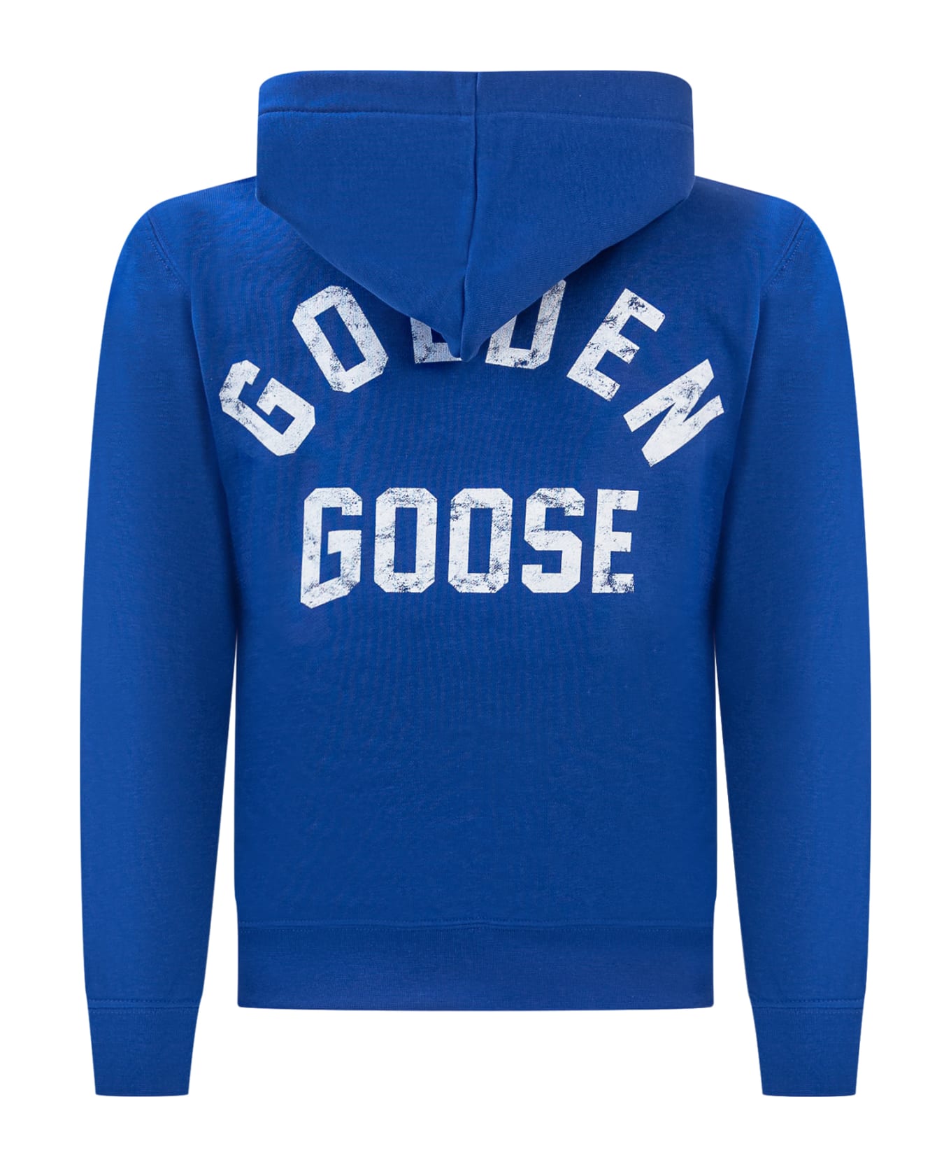 Golden Goose Hoodie With Logo - MAZARINE BLUE
