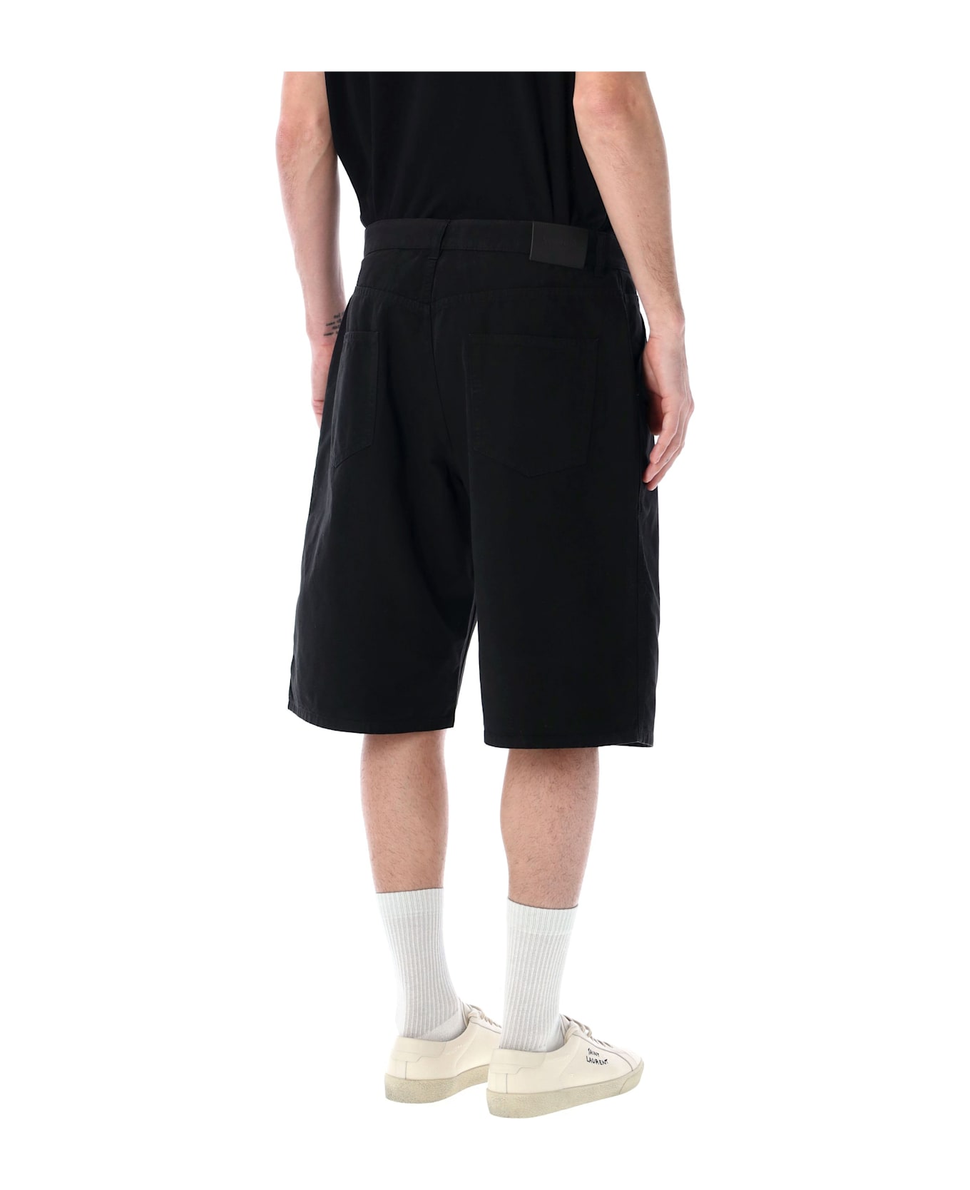 Saint Laurent Baggy Bermuda Shorts - BLACK COSMO