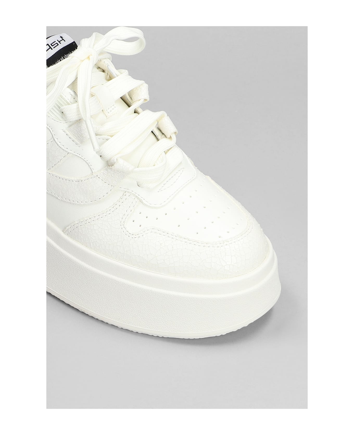 Ash Match Sneakers In White Leather - white ウェッジシューズ