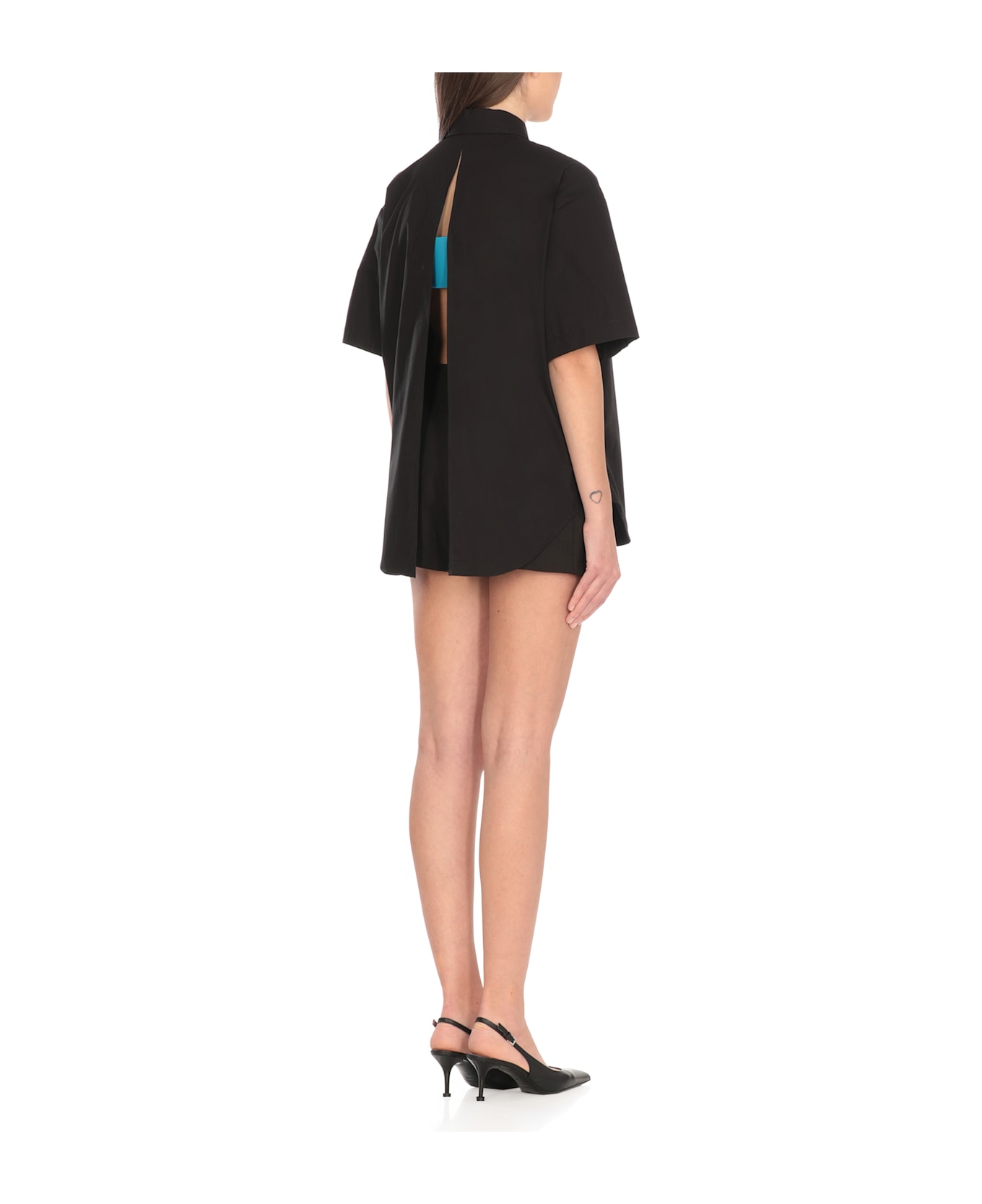 MSGM Cotton Shirt - Black