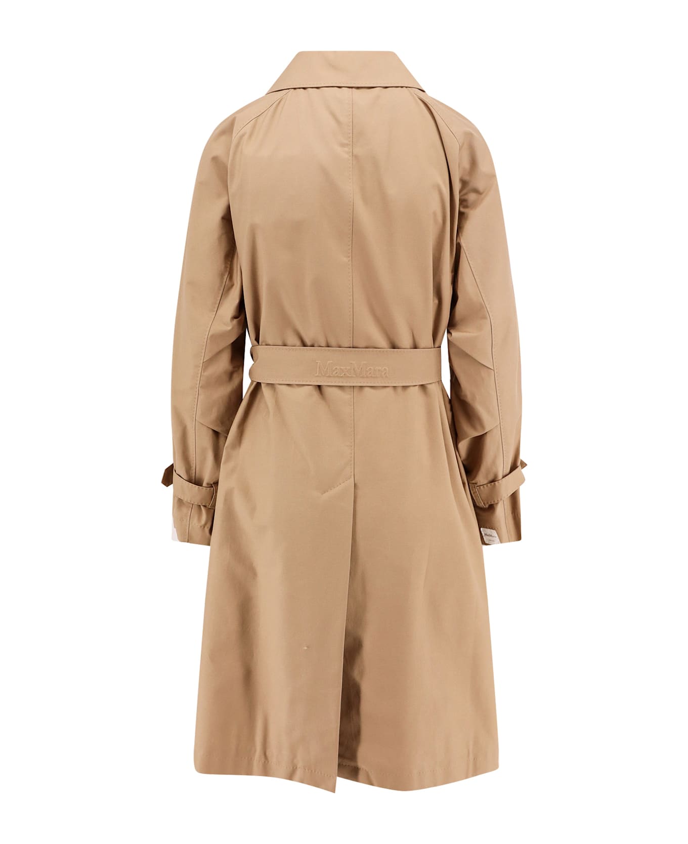 Max Mara The Cube Cotton Blend C Trench With Leather Buckles - Brown