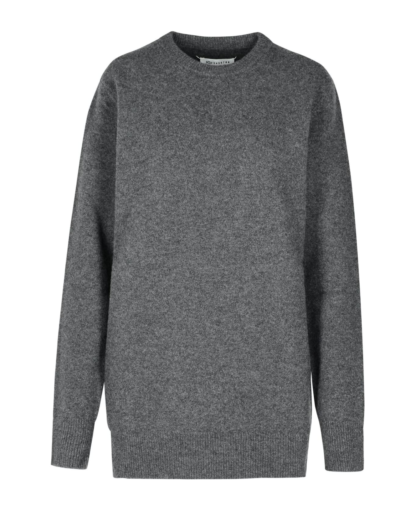 【送料&関税込】Maison Margiela Grey Wool Sweater Maison Margiela 'over' Grey Wool Sweater | italist