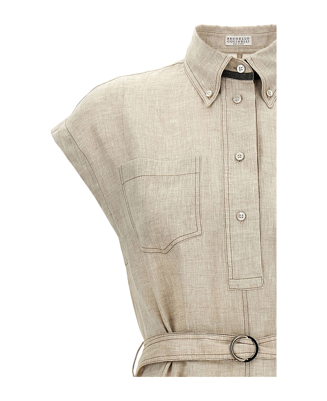 Brunello Cucinelli Linen Dress - Beige