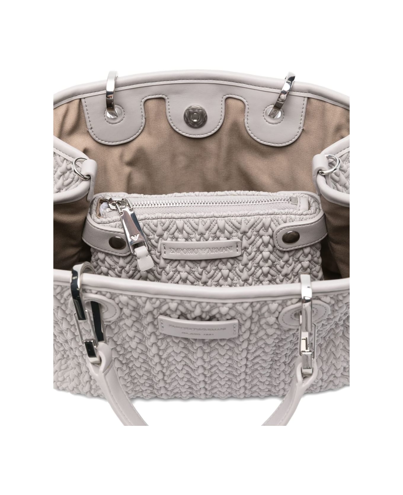 Emporio Armani Myea Small Shopping Bag - Grey