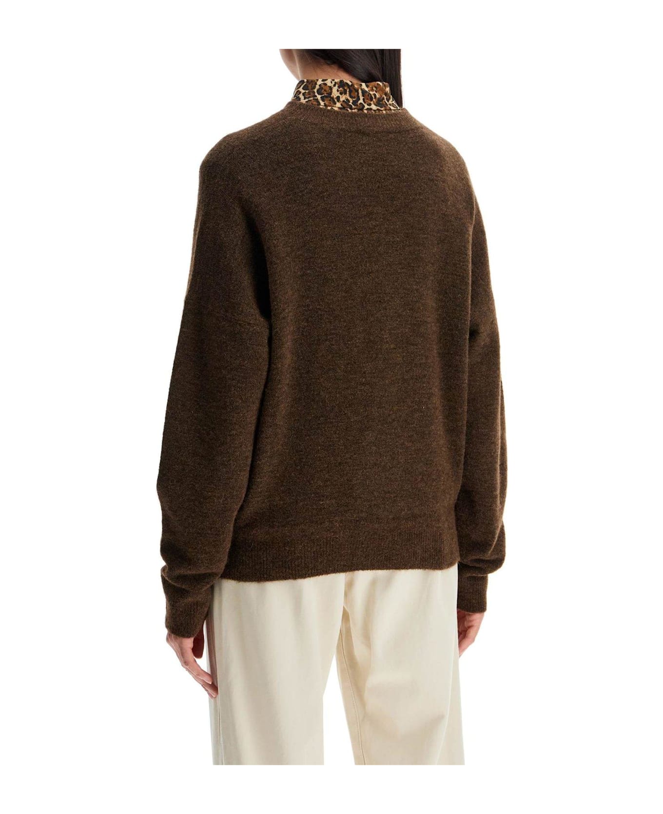 Isabel Marant Kingston Crewneck Knitted Sweater - Bz Bronze