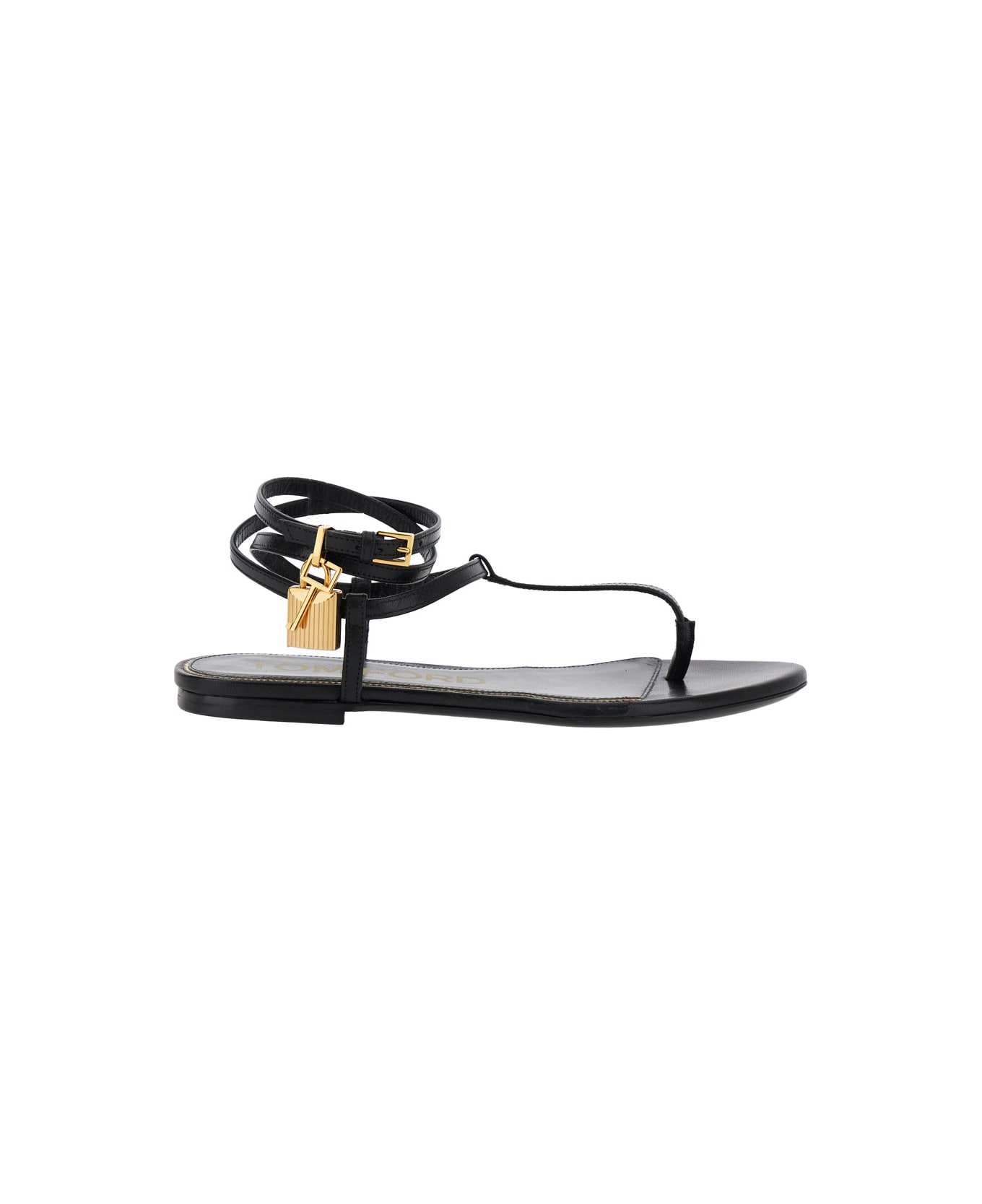 【送料&関税込】Tom Ford Embossed Flat Sandals Tom Ford Embellished croc-effect slides TOM FORD
