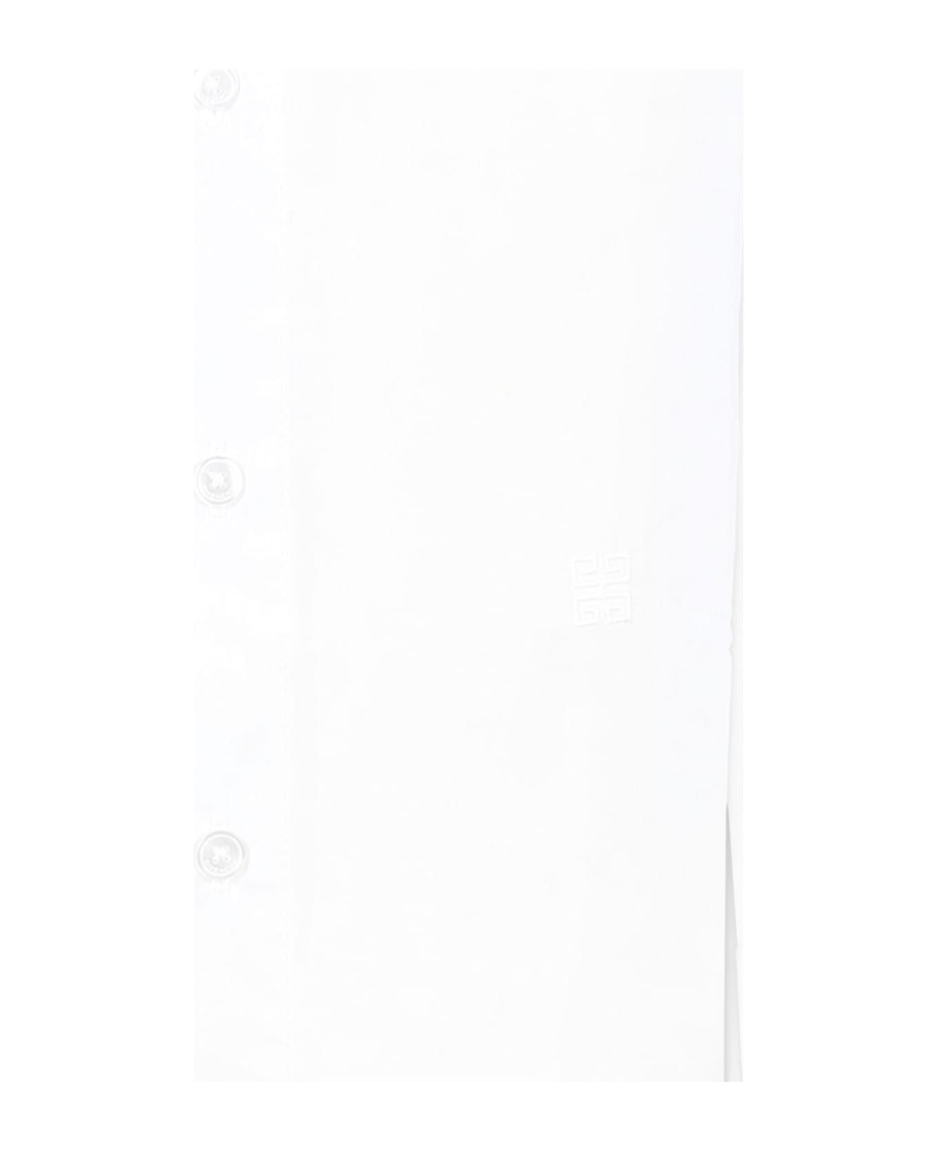 Givenchy White Shirt For Boy With 4g Motif - White