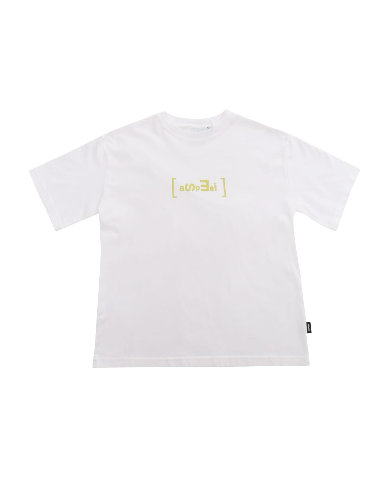 Aspesi White T-shirt With Print - WHITE