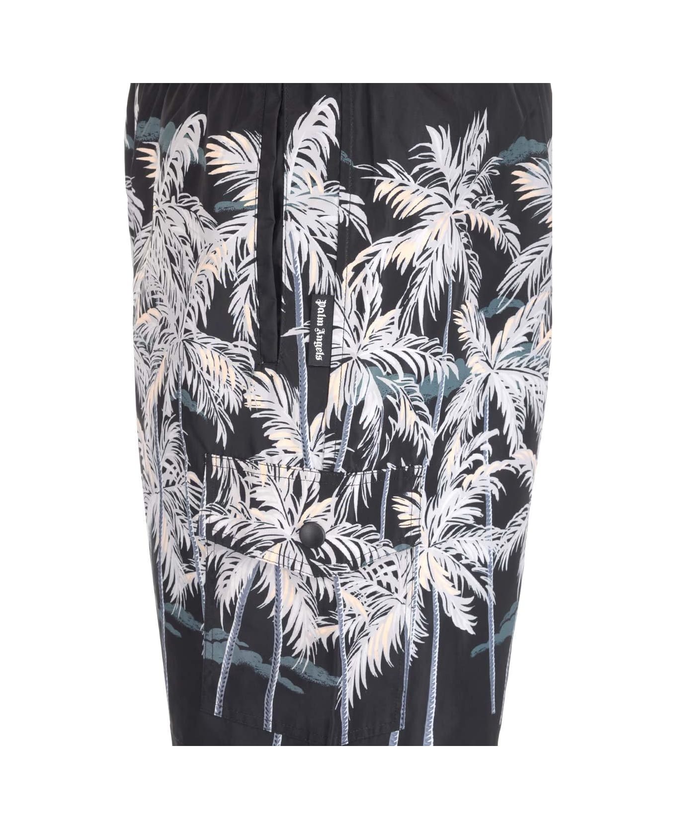Palm Angels Palm Printed Swim Shorts - Nero ショートパンツ