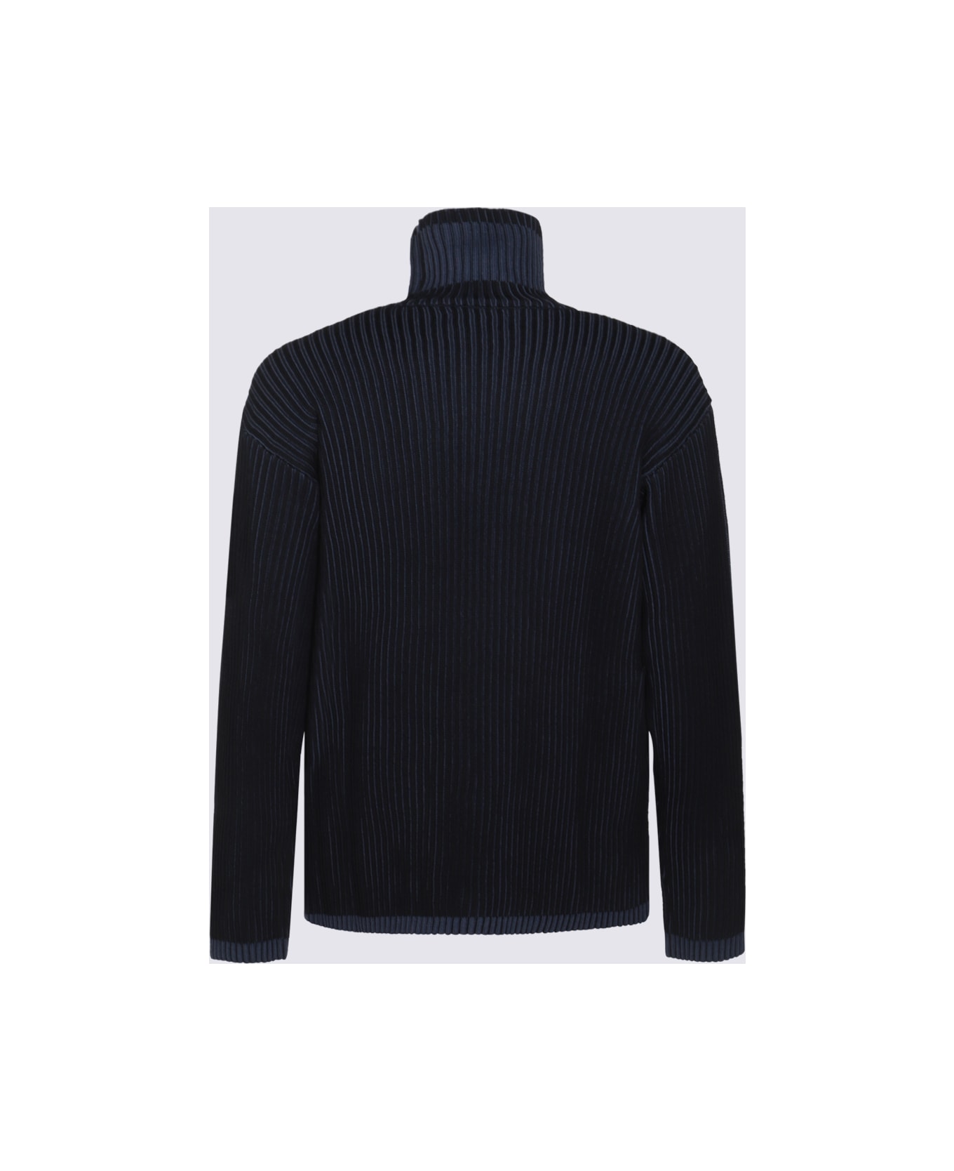 Stone Island Dark Blue Wool Knitwear - Blue