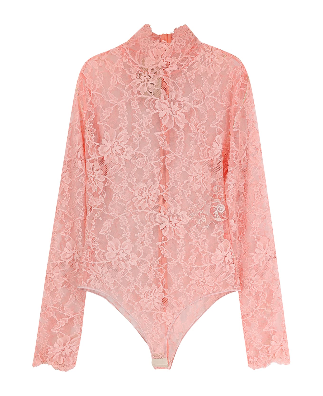 Valentino Lace Body Top - PEACH ROSE