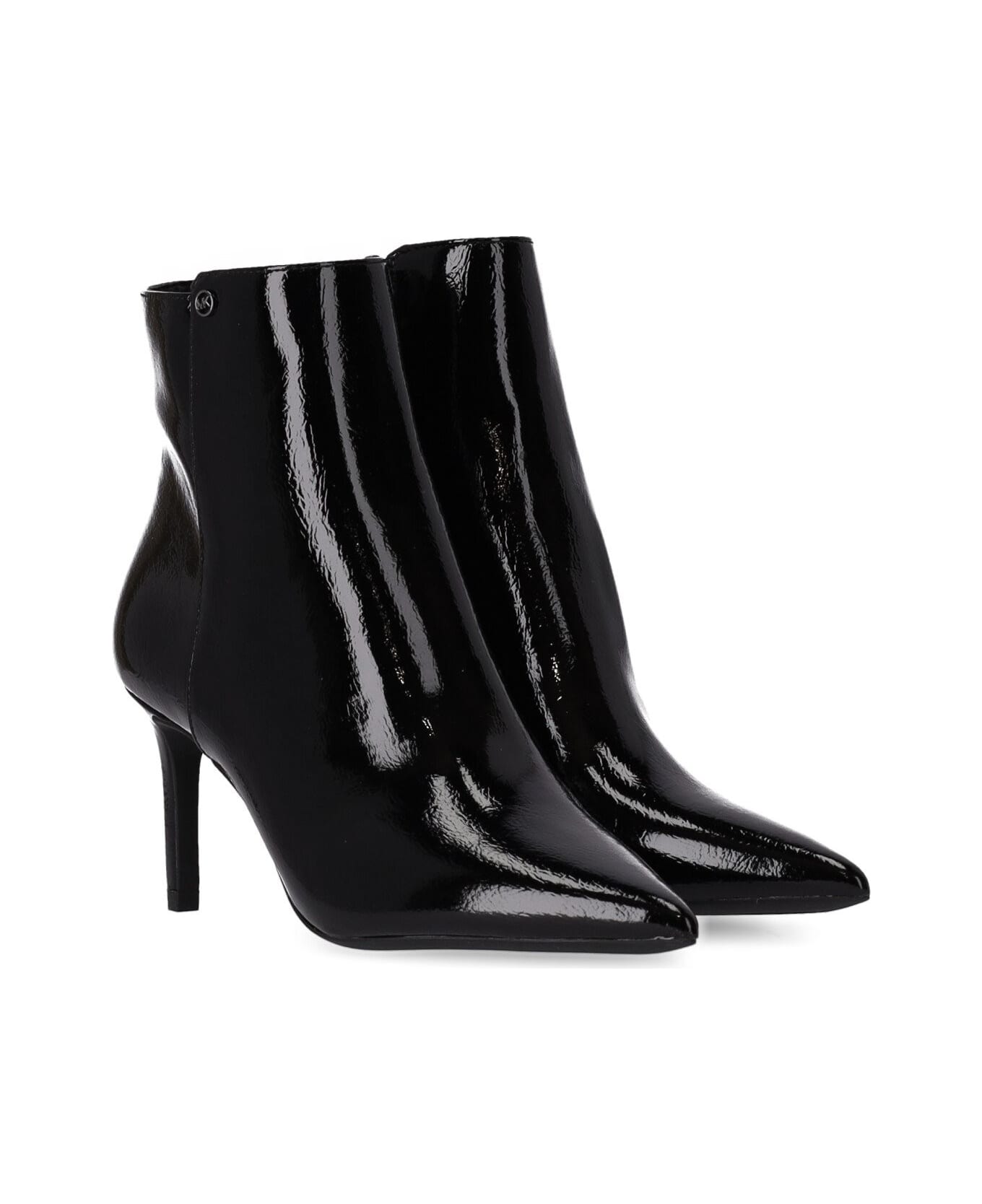 Michael Kors Polished Pointed Toe Ankle Boots - Nero