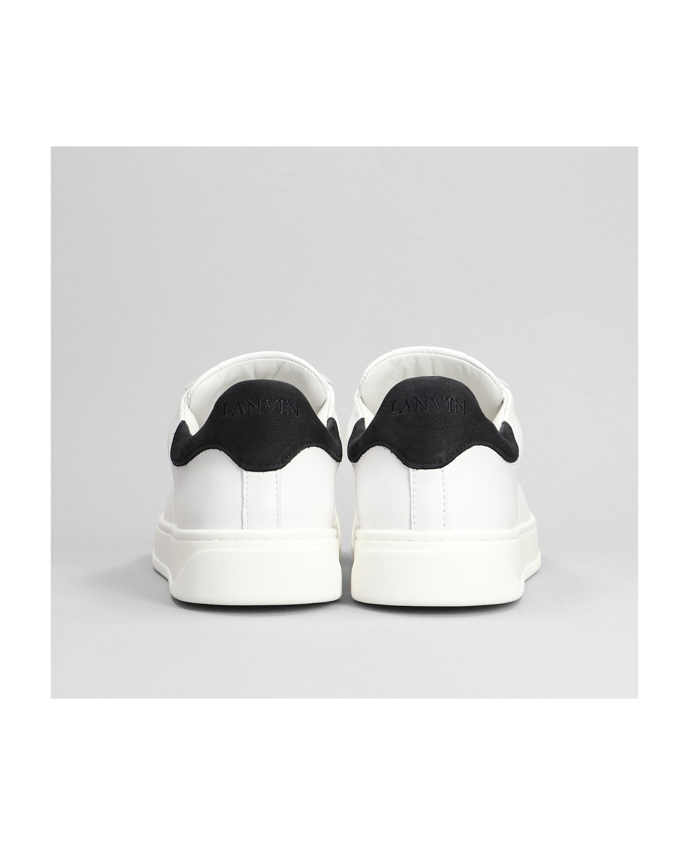 Lanvin Ddb0 Sneakers In White Leather - white