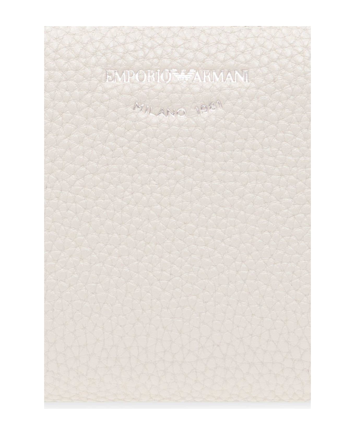 Emporio Armani Wallet With Logo - Grigio 財布