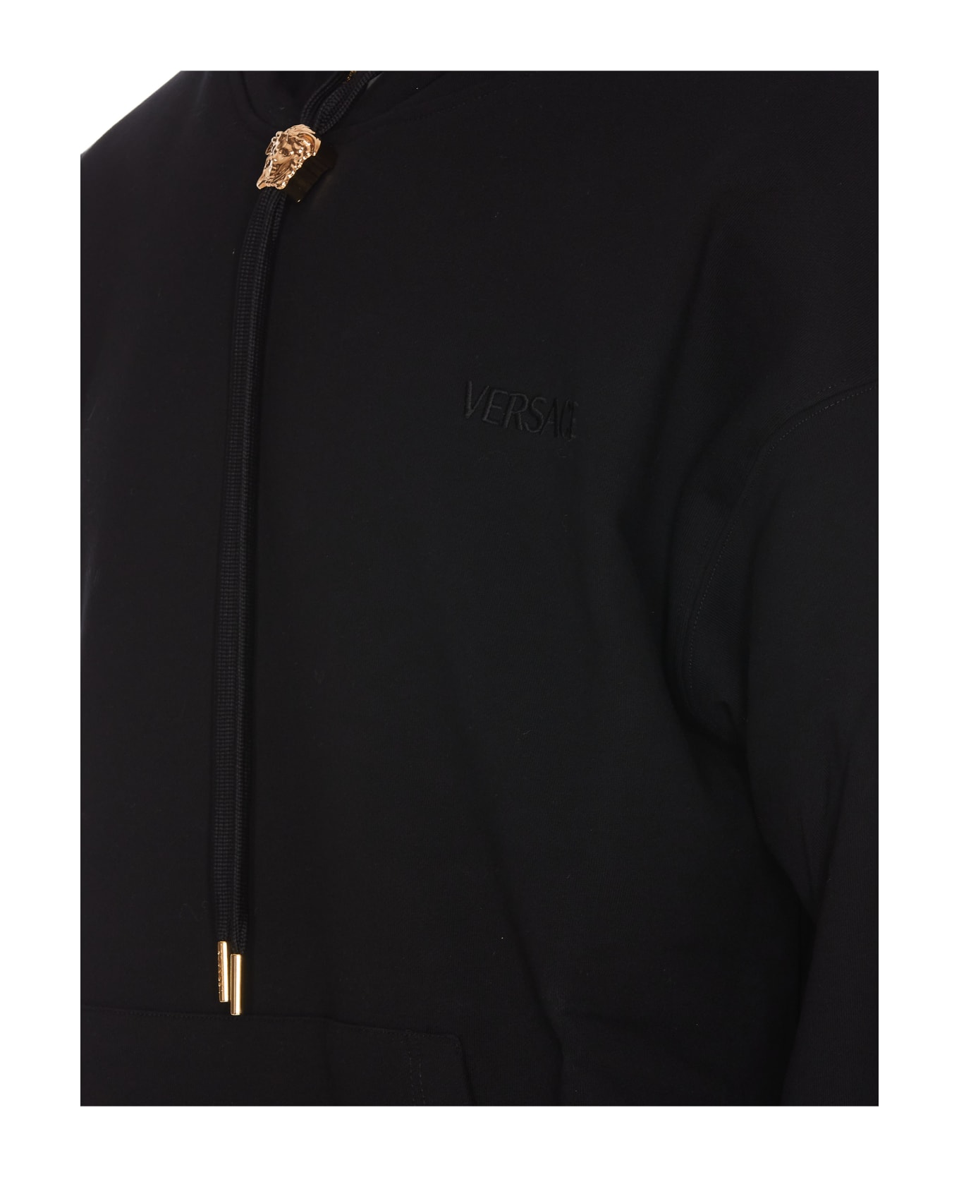 Versace La Medusa Hoodie - BLACK