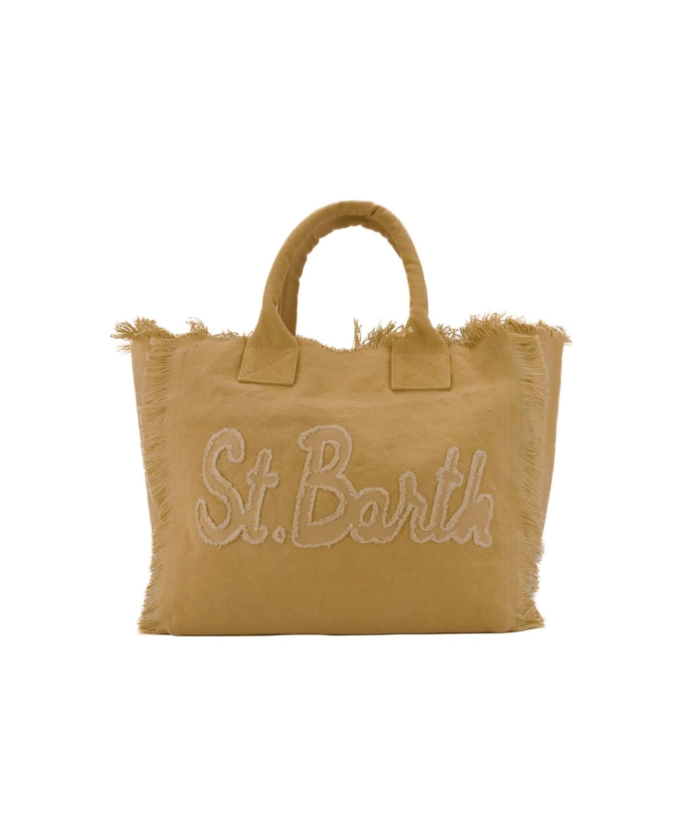 MC2 Saint Barth Vanity Patch Bag In Canvas - Sabbia