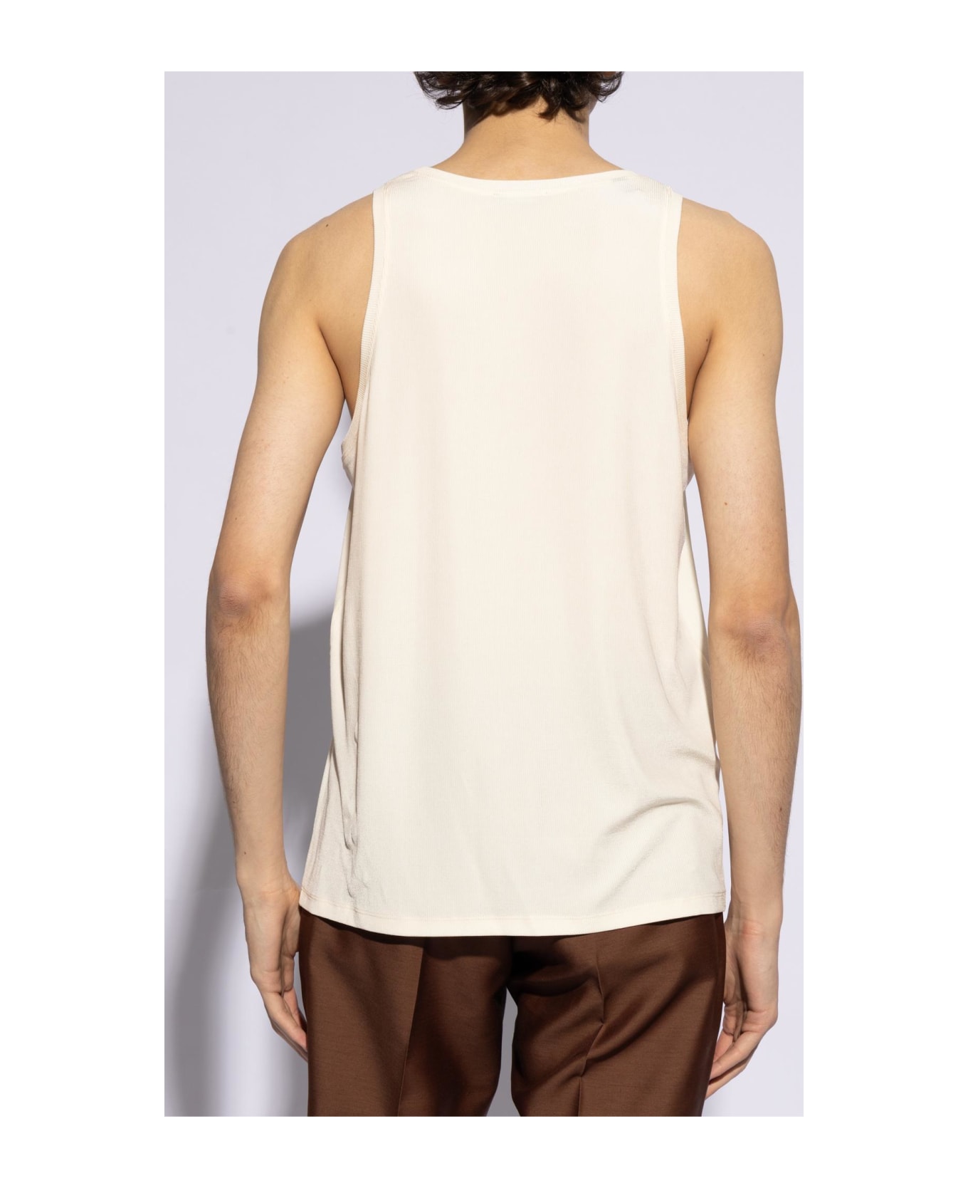 Tom Ford Ribbed Top - White