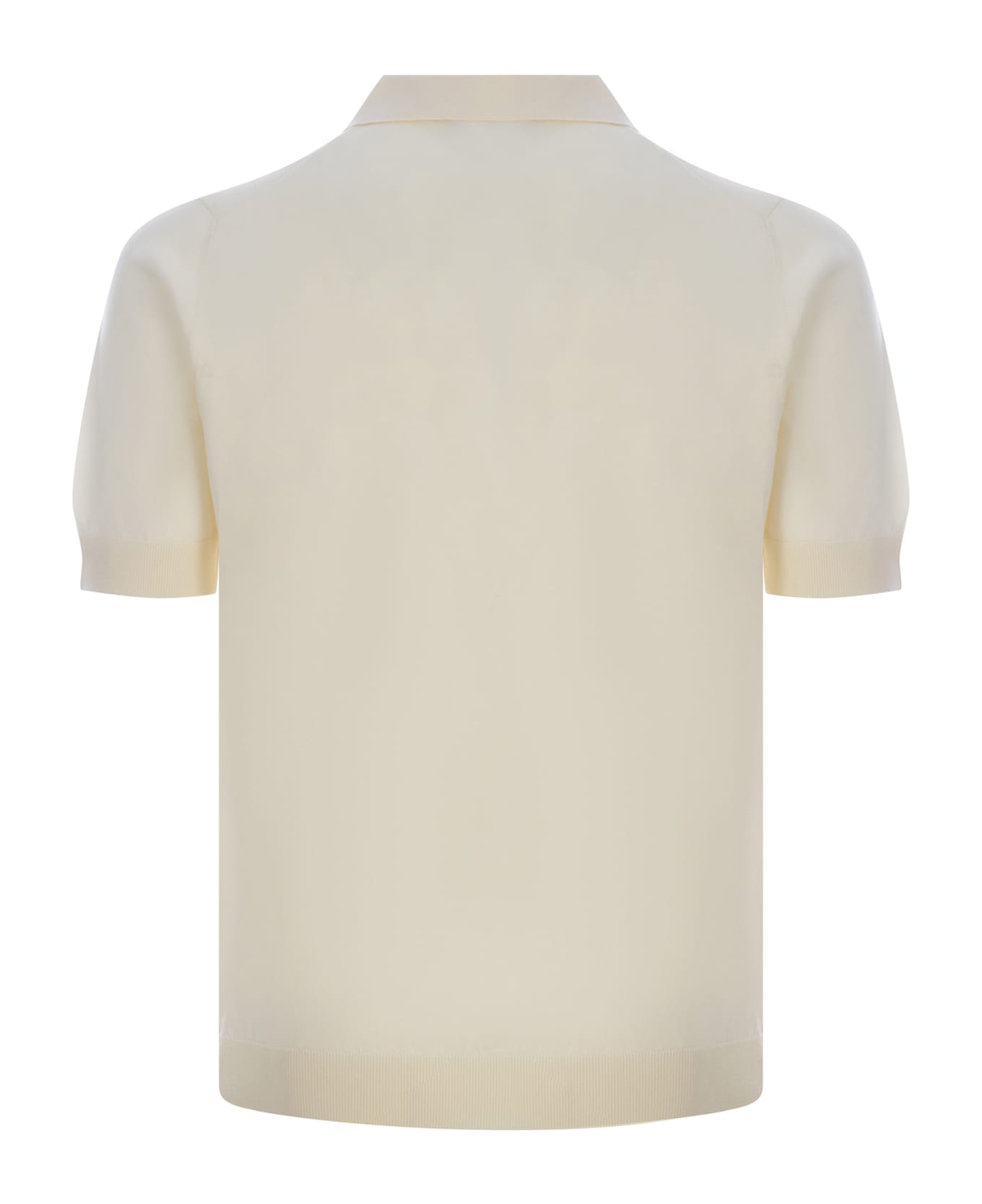 Filippo De Laurentiis Polo Shirt Filippo De Laurentis Made Of Cotton Thread - Crema