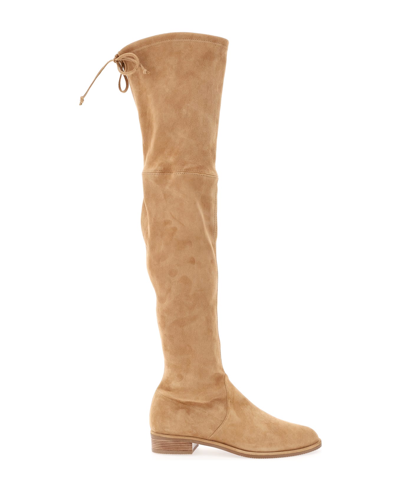 Stuart Weitzman Suede Lowland Boots - TAN (Beige)