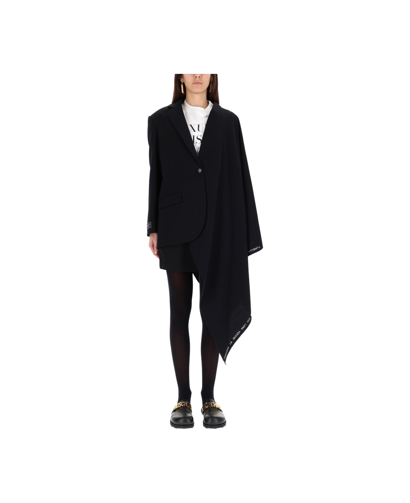 Moschino Wool Flannel Jacket - BLACK