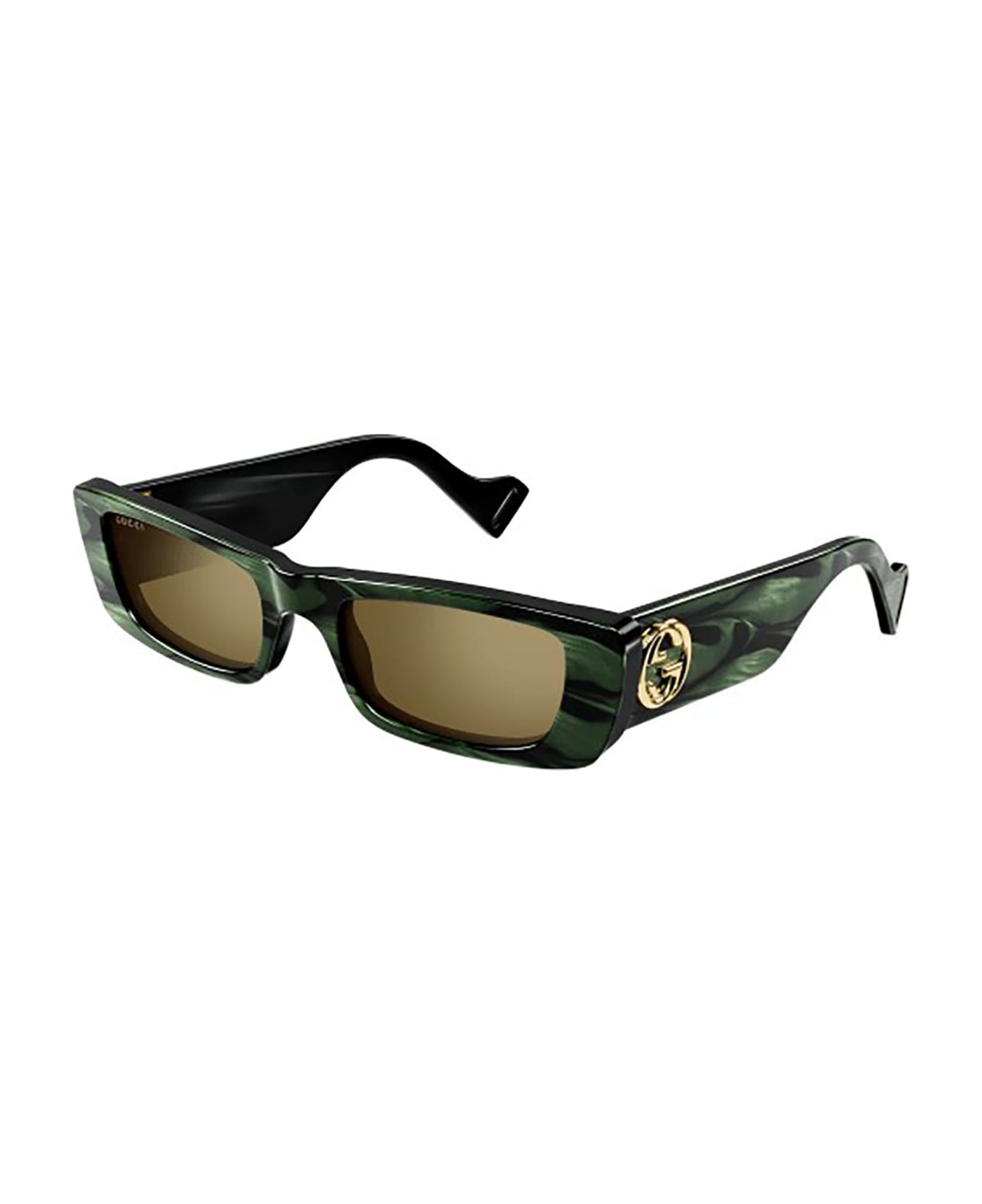 Gucci Eyewear GG0516S Sunglasses - Green Green Bronze
