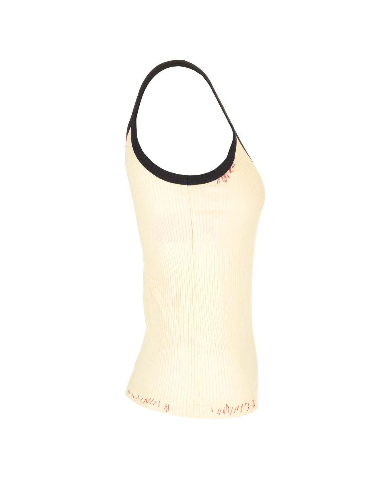 Marni Ribbed Tank Top - White