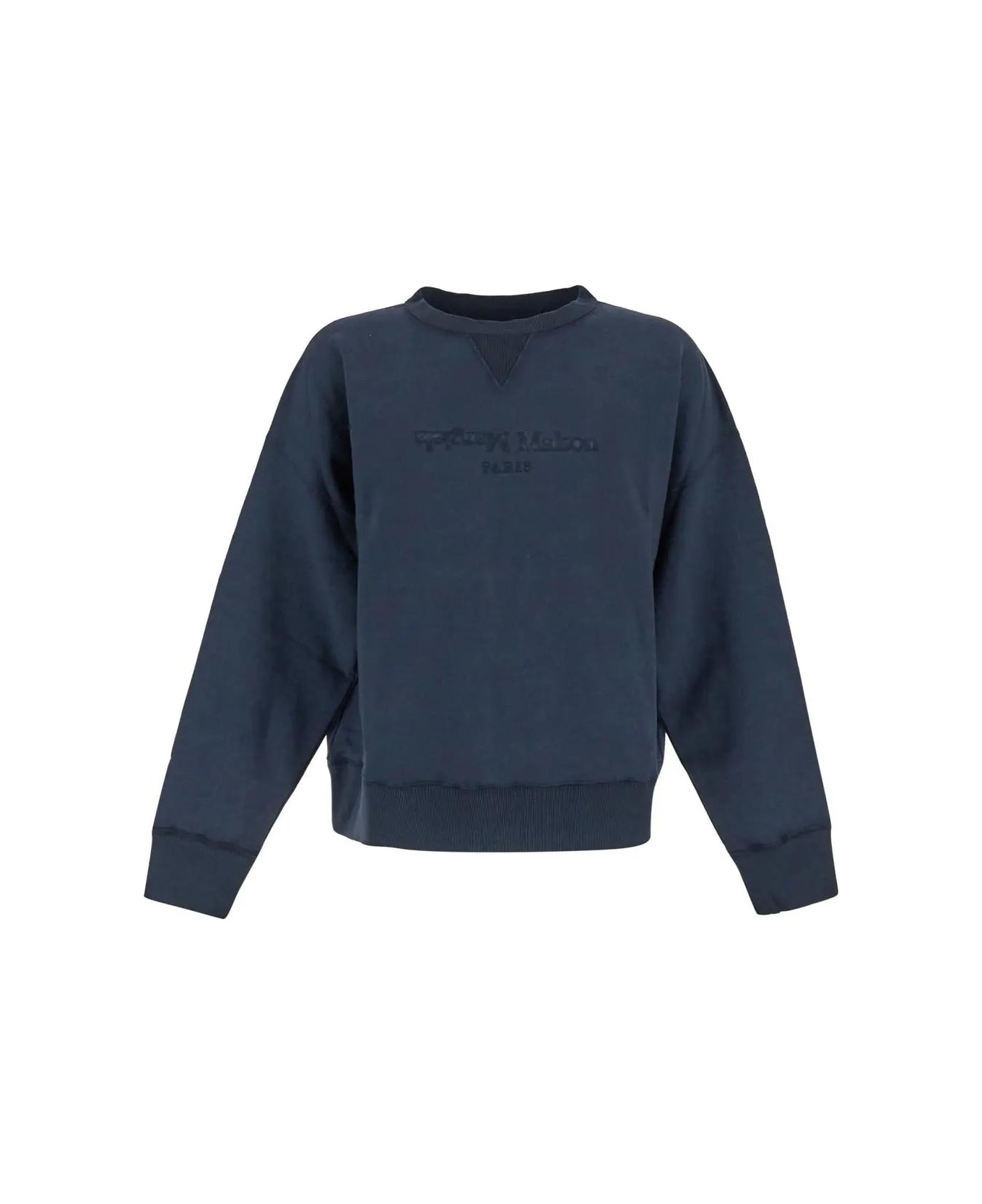 Maison Margiela Cotton Sweatshirt - Blue
