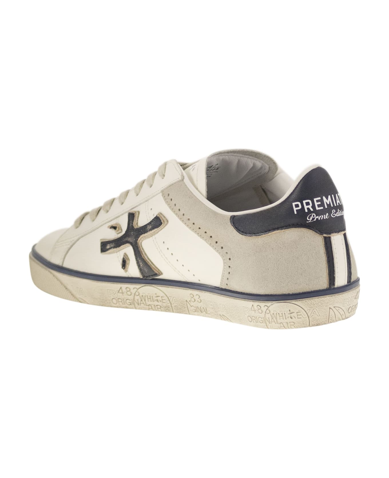 Premiata Steven 7285 - Sneakers - White/blue