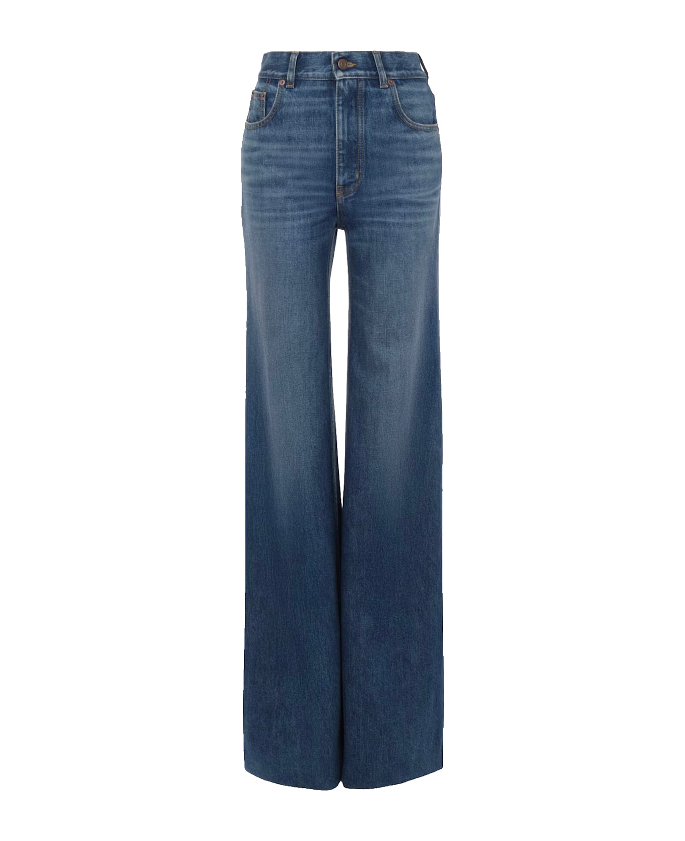 Chloé High-waisted Denim Flare Jeans - Hazy Blue