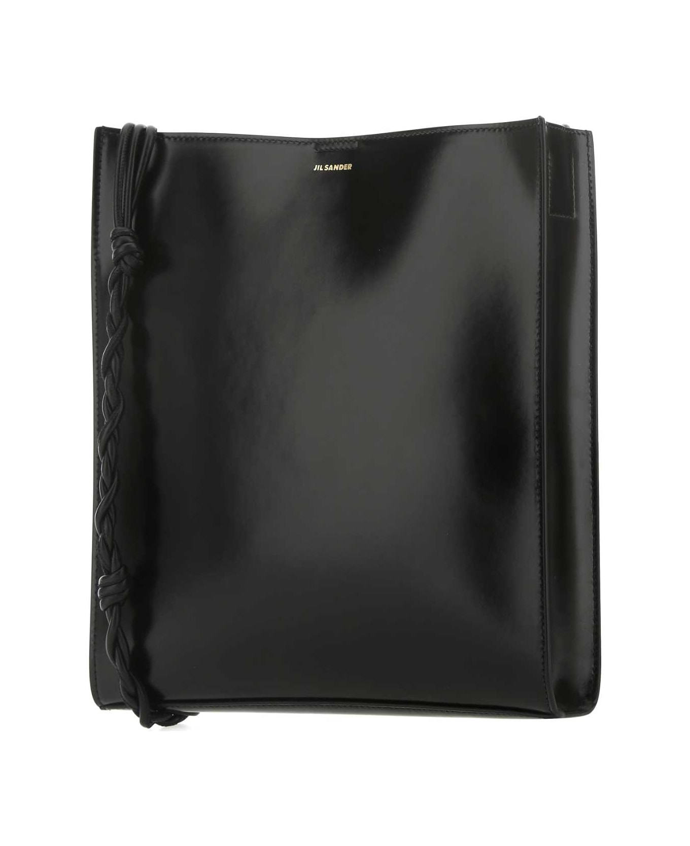 Jil Sander Black Leather Large Tangle Shoulder Bag - 001