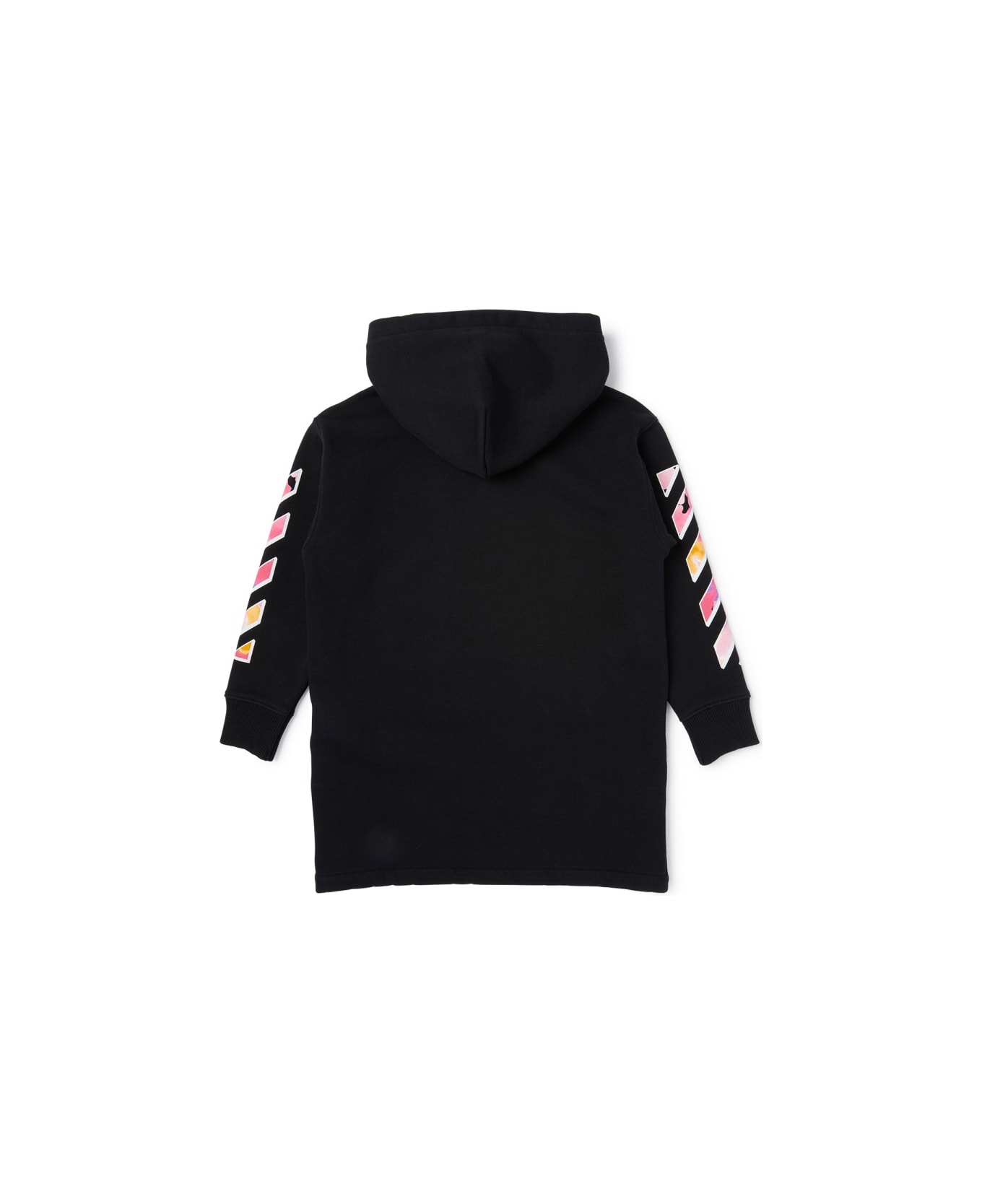 Off-White "watercolor Hoodie" Dress - BLACK