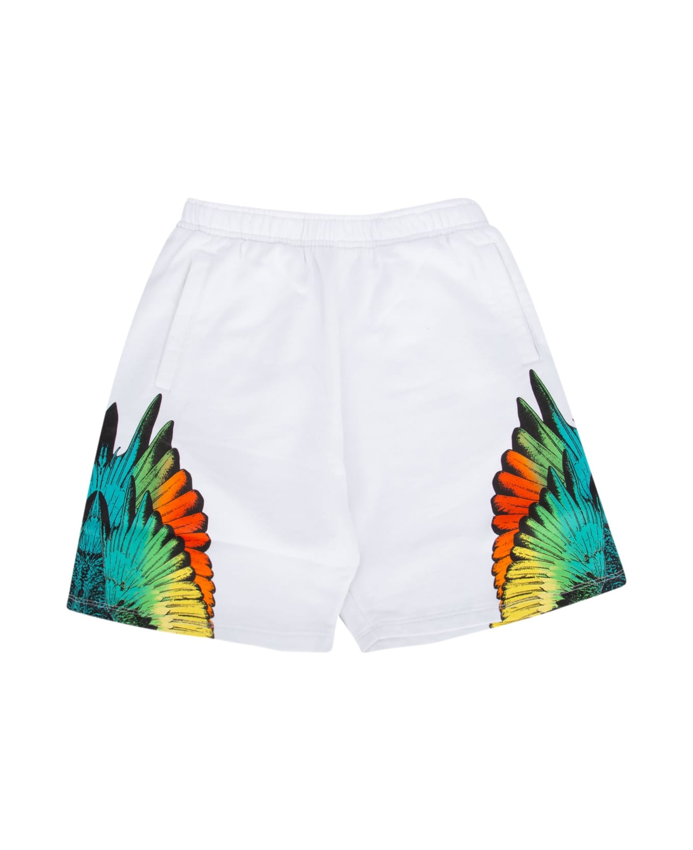 Marcelo Burlon Icon Wings Relax Sweatshorts White Multi - WHITEMULTI