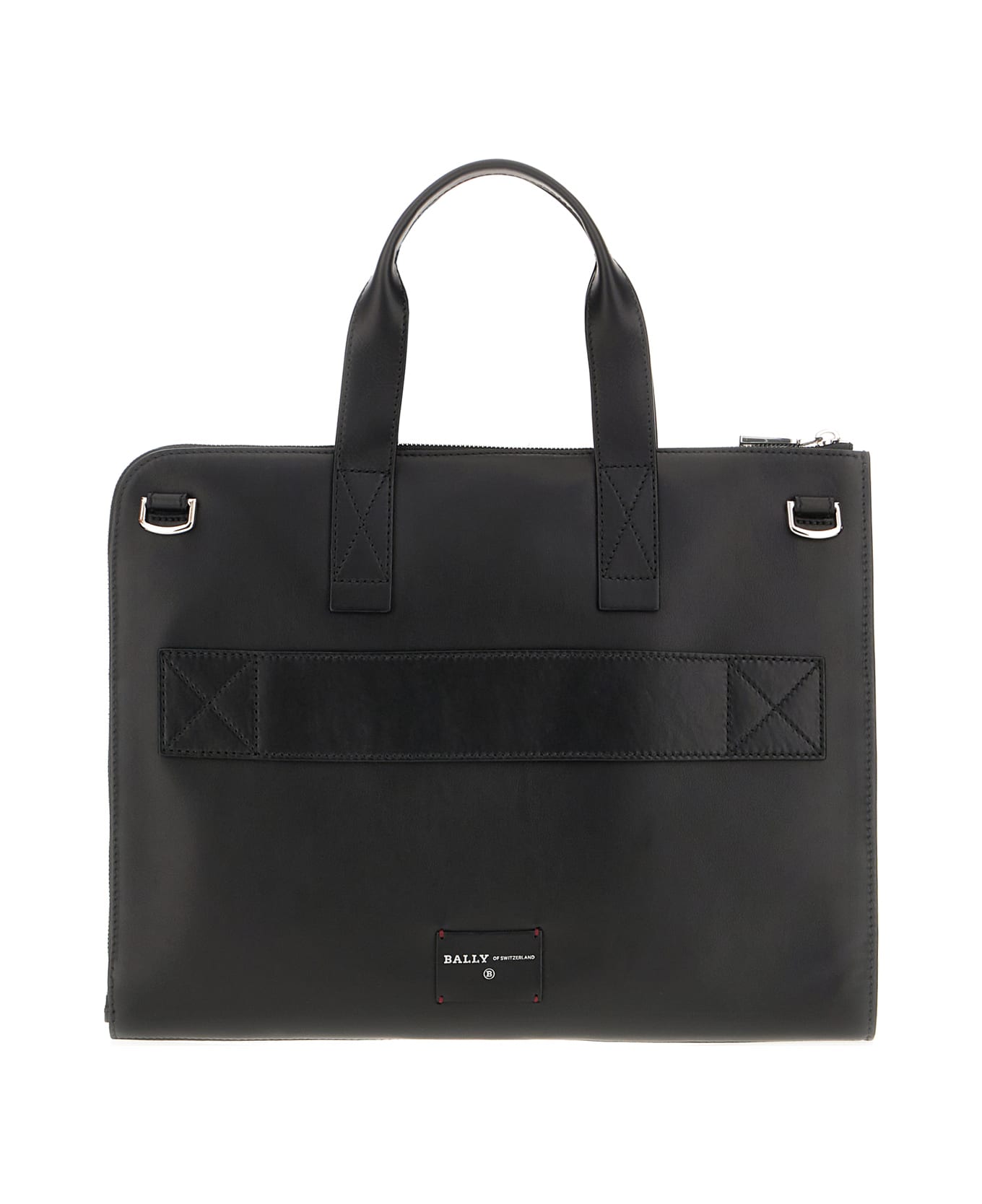 Bally Black Leather Henri Document Case - F010