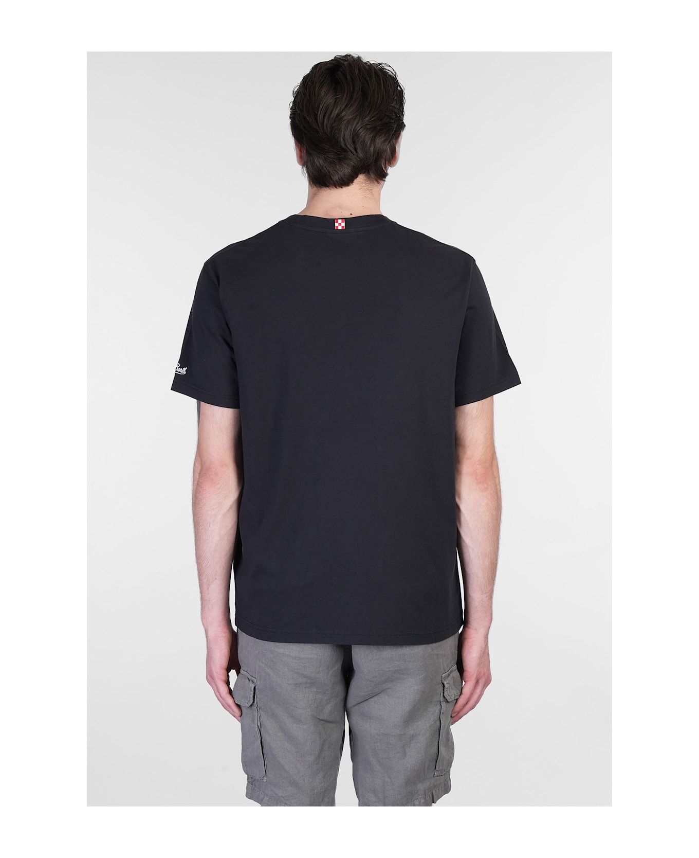 MC2 Saint Barth Portofino T-shirt In Black Cotton - black