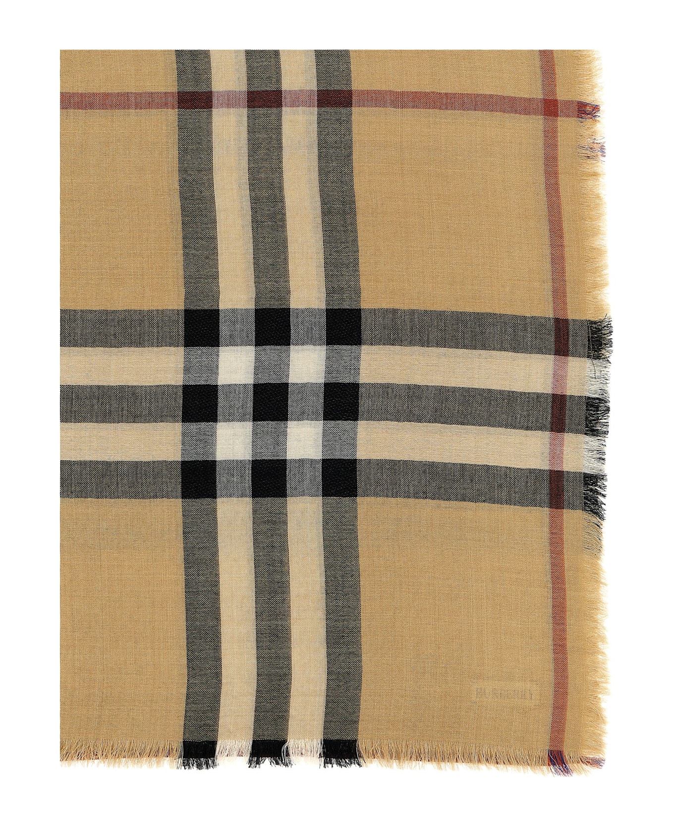 Burberry Check Reversible Scarf - Beige