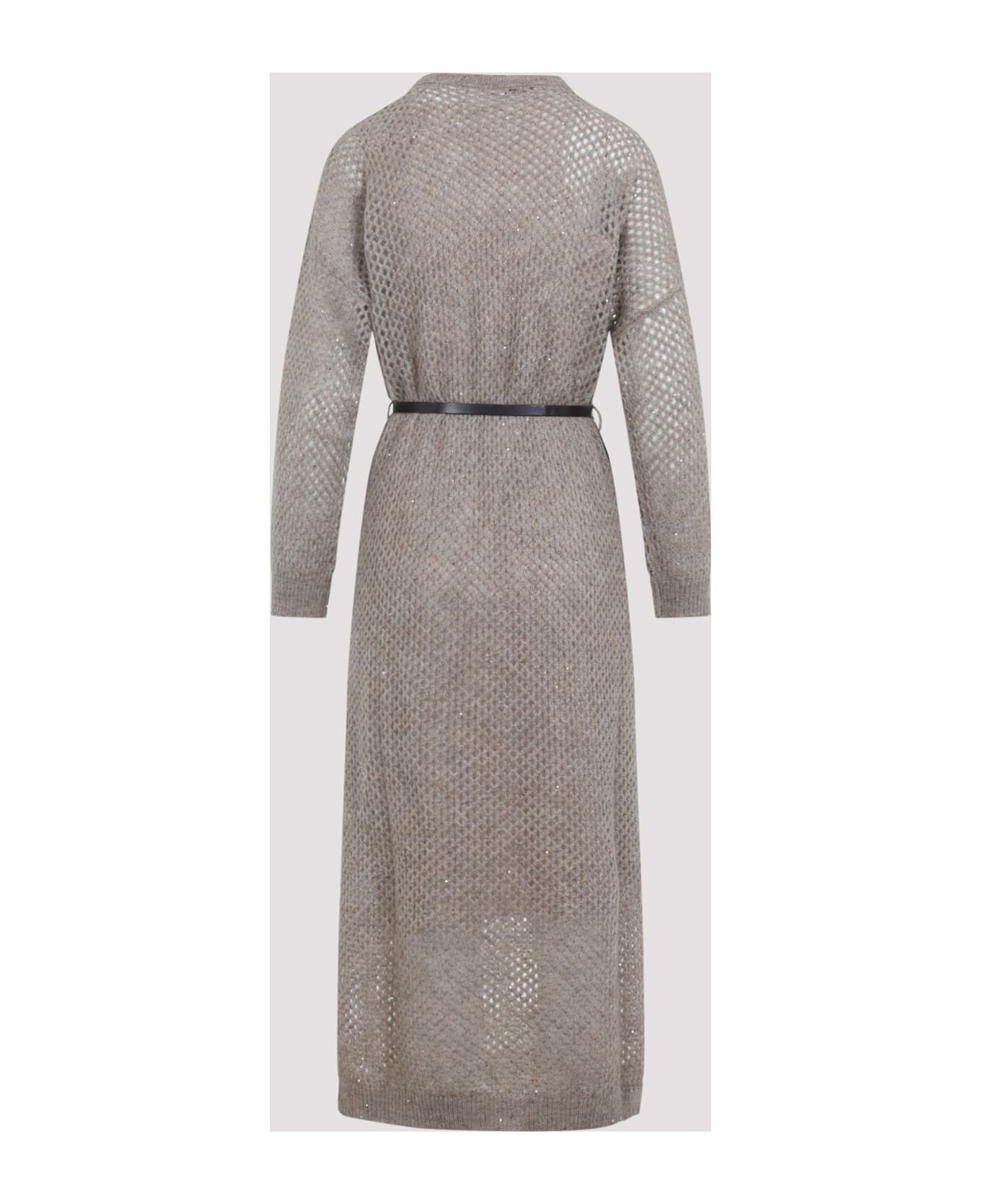 Brunello Cucinelli Knit Long Dress - Brown Caldo