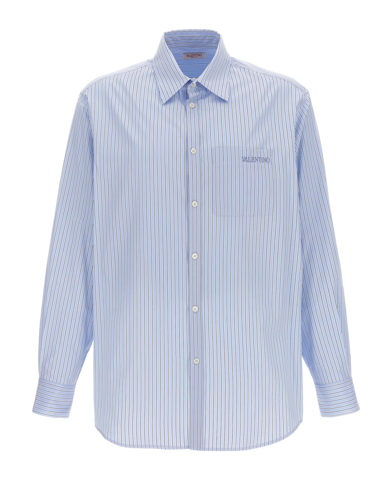Valentino Garavani Valentino Striped Shirt - Light Blue