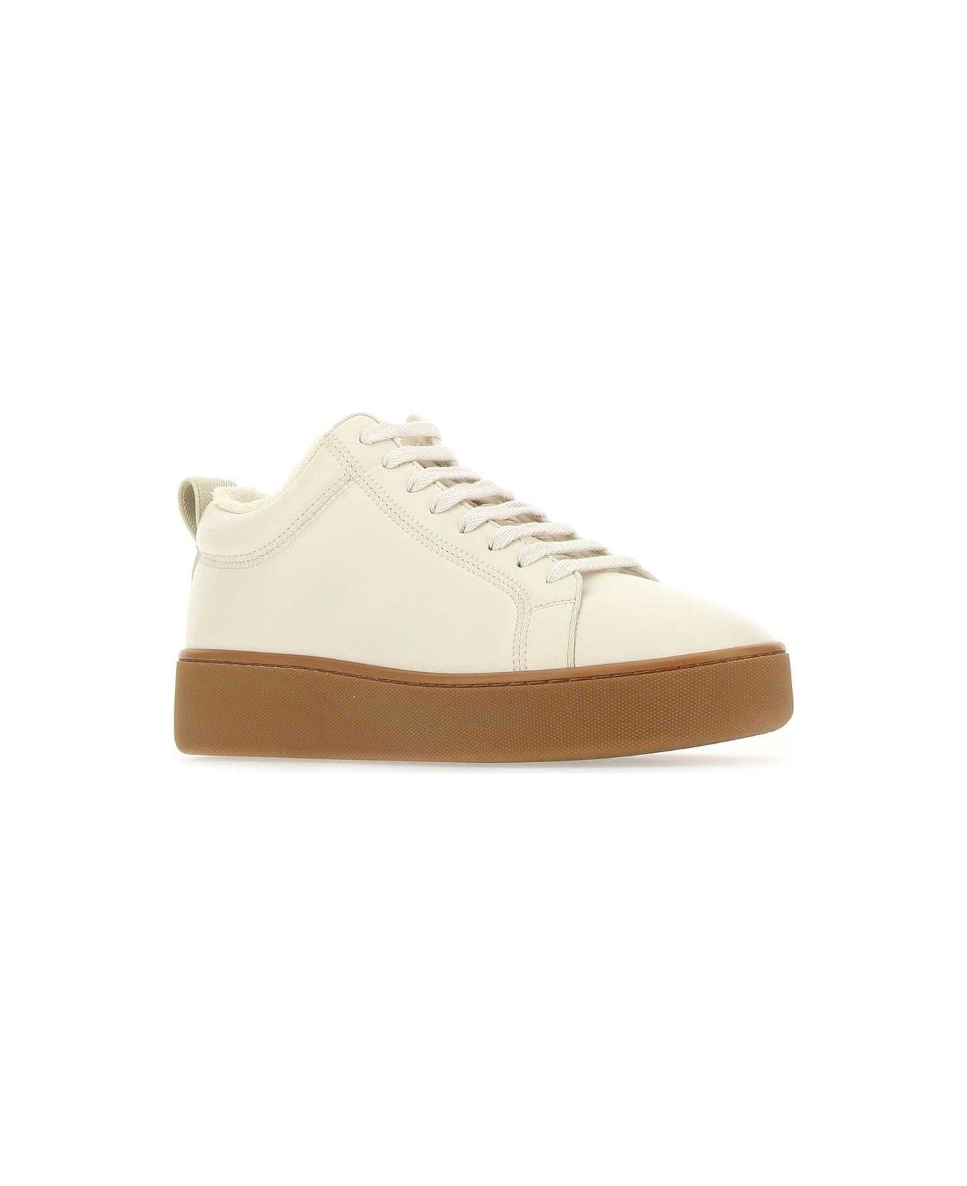 Bottega Veneta Chunky Flatform Sneakers - White