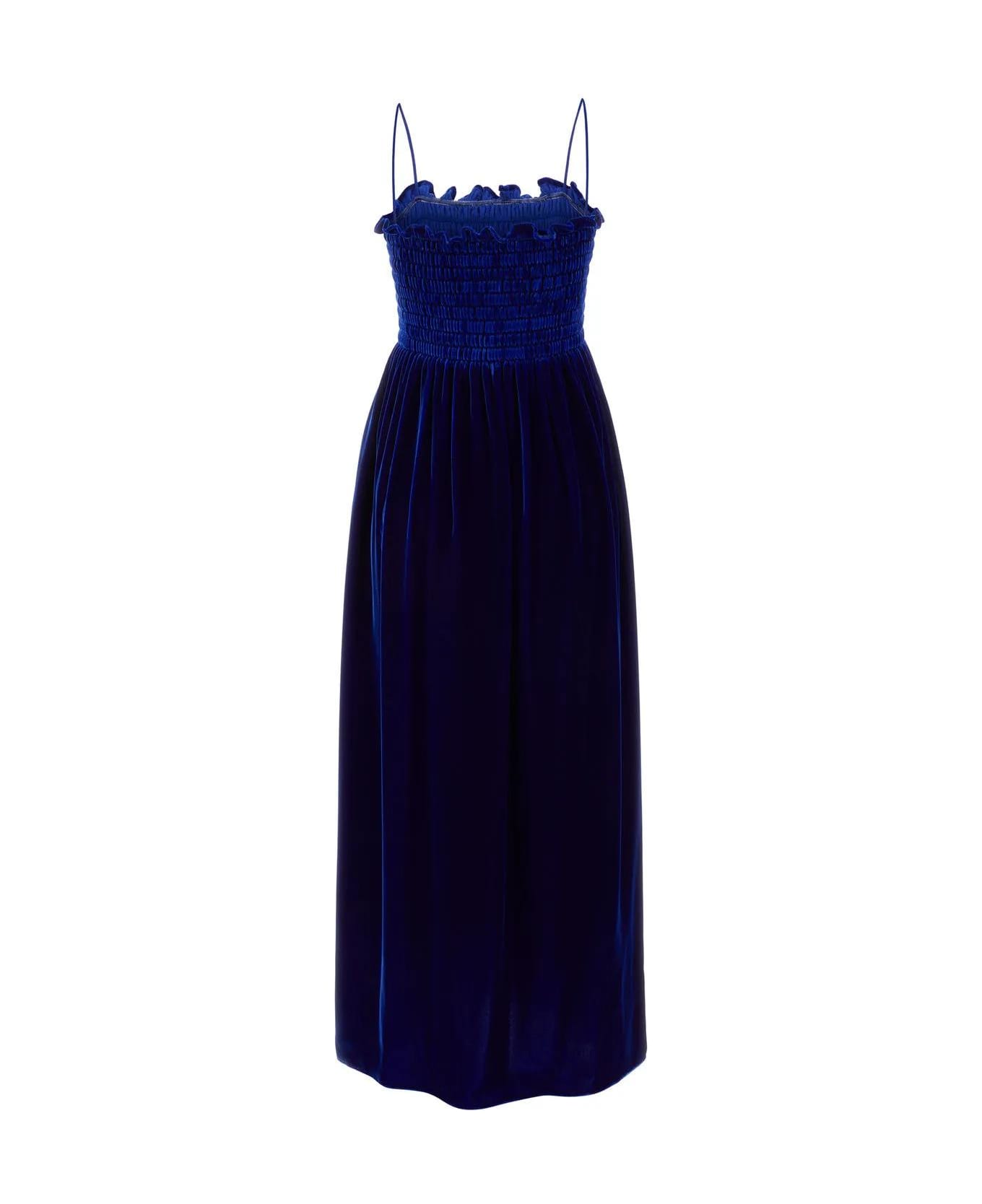 Gucci Blue Velvet Dress
